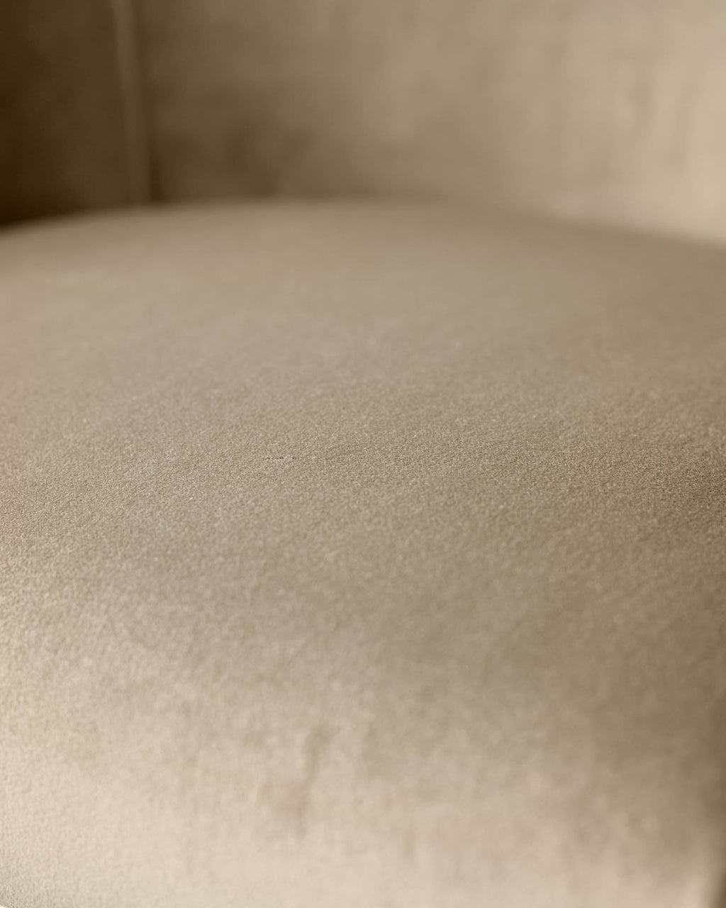 Tabouret de bar Dakota Champagne en velours et laiton