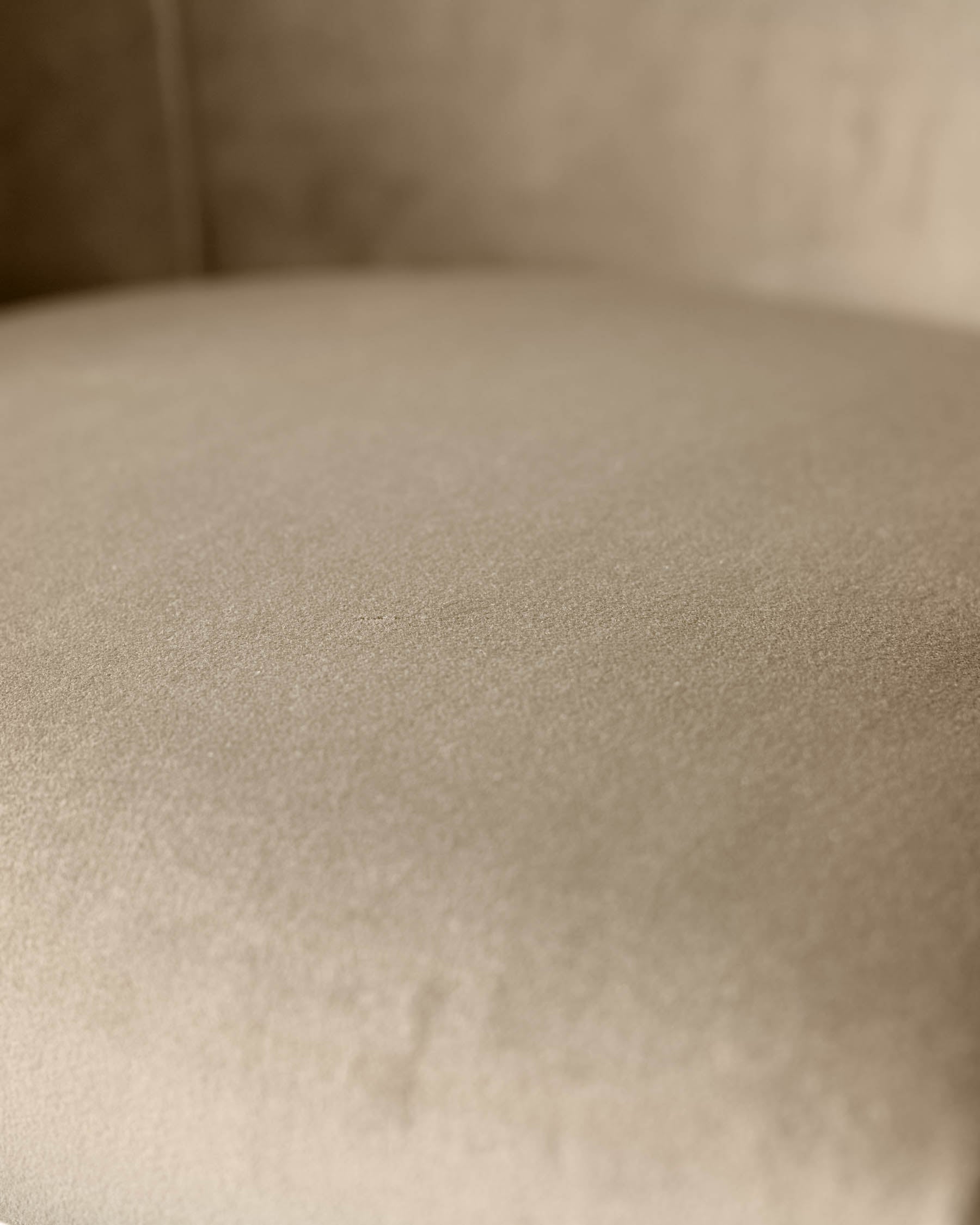 Tabouret de bar Dakota Champagne en velours et laiton