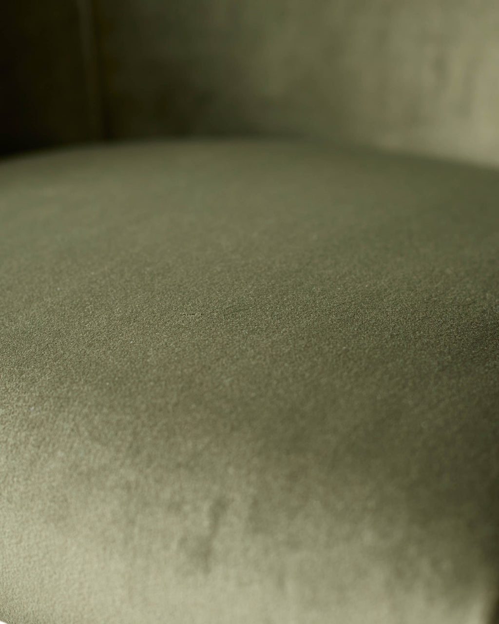 Tabouret de bar Dakota en velours vert olive