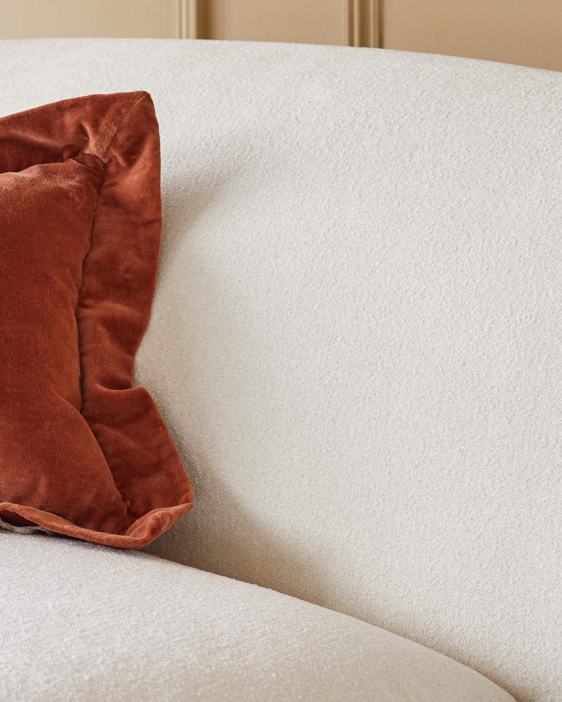 Fauteuil pivotant Daphne Ivory Boucle