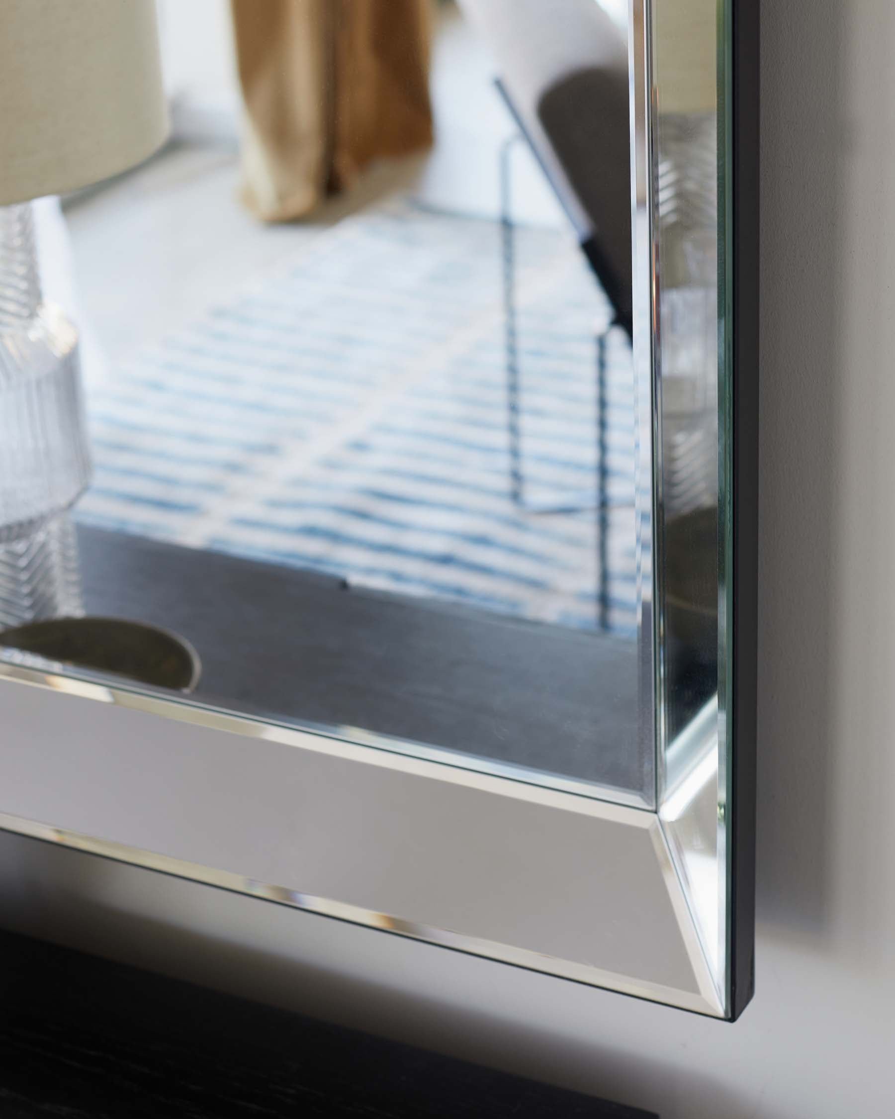 Miroir mural Giselle grand format à 3 panneaux uni