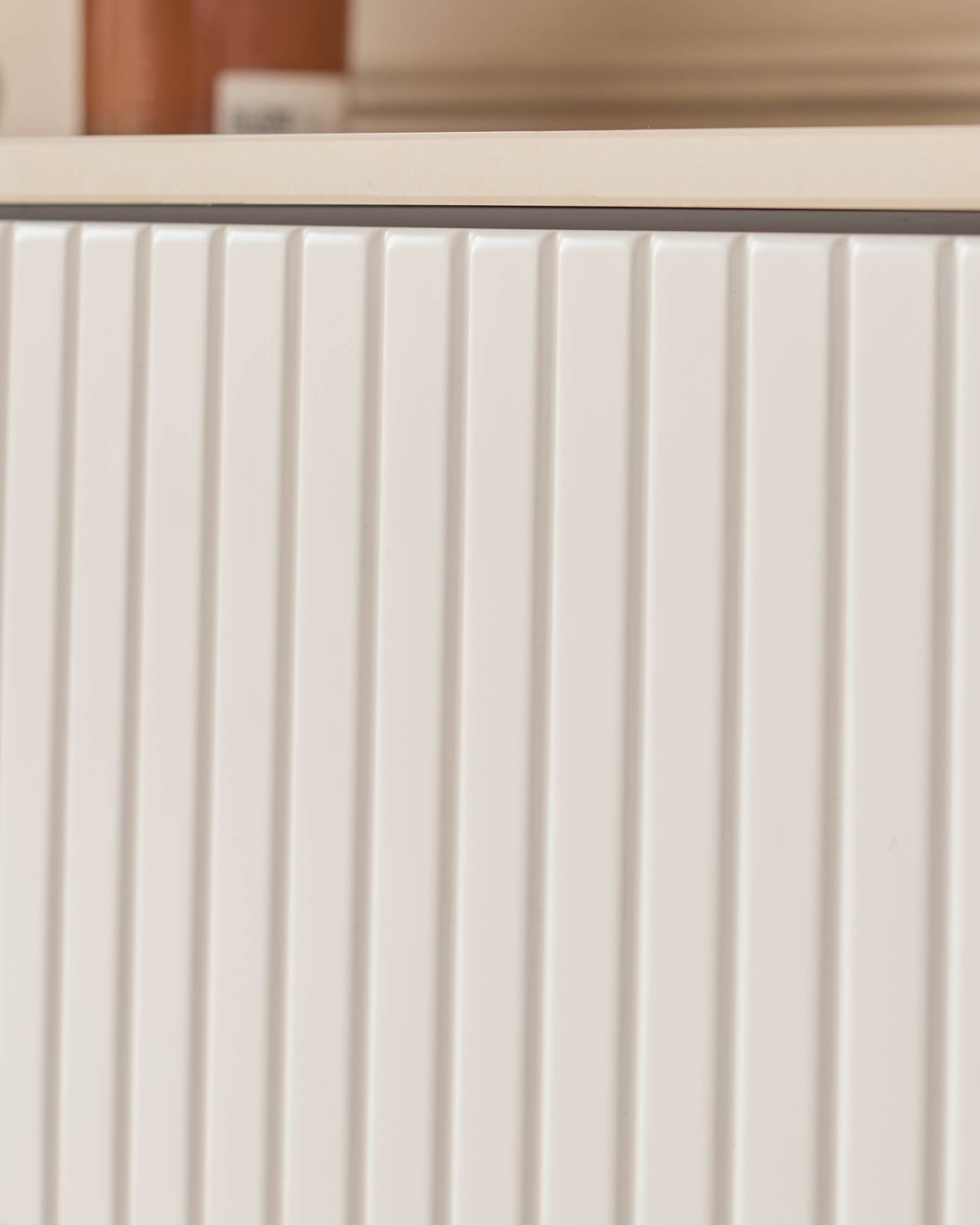 Buffet Edie en céramique naturelle grand format