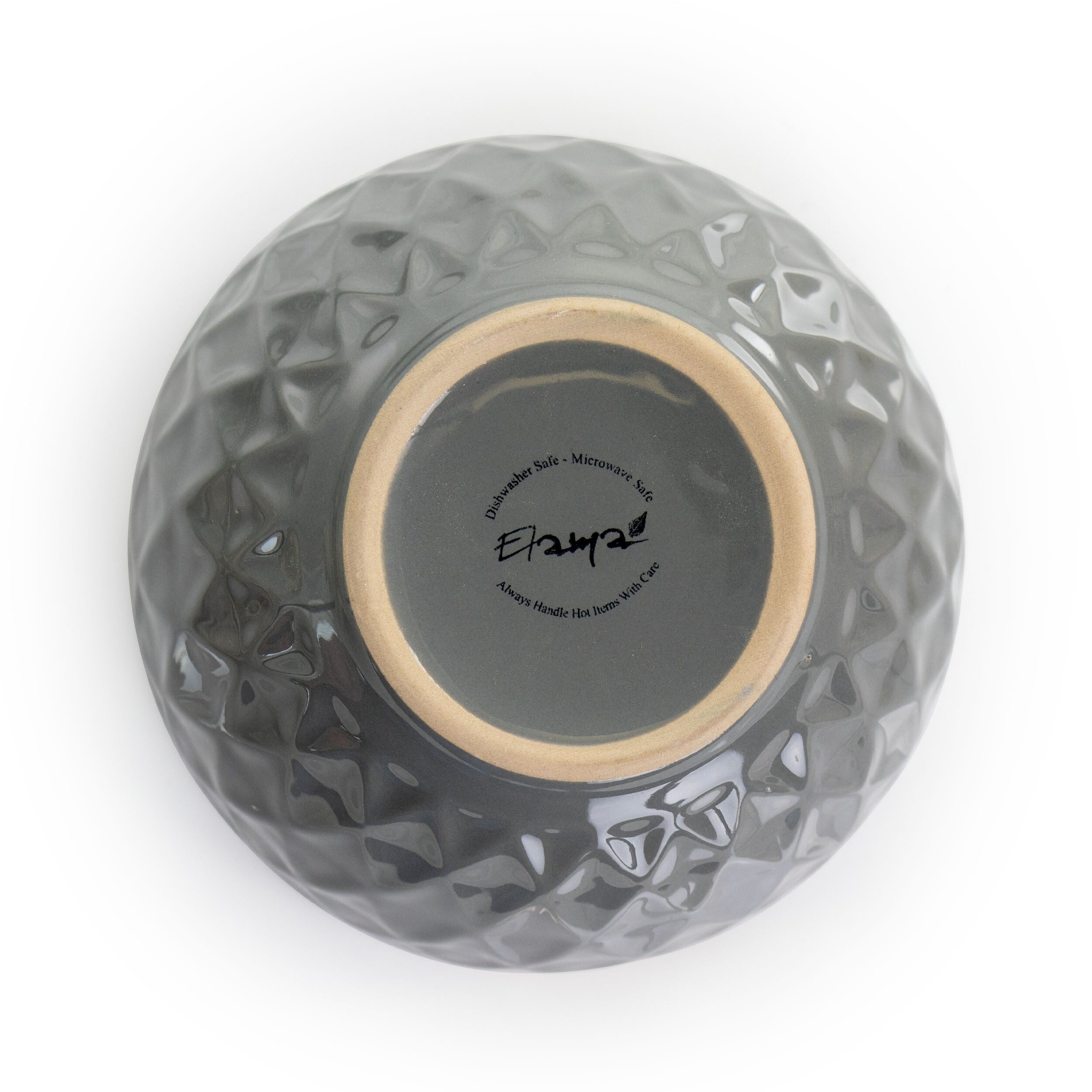 Service de table Elama Tahitian Diamond 16 pièces en grès ardoise