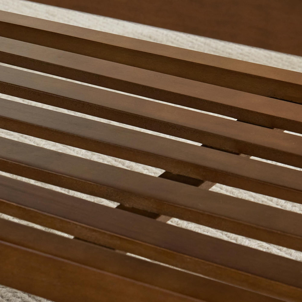 Banc à chaussures d'entrée, banc de rangement en tissu et bois massif, banc rembourré de 43 pouces pour salon et chambres