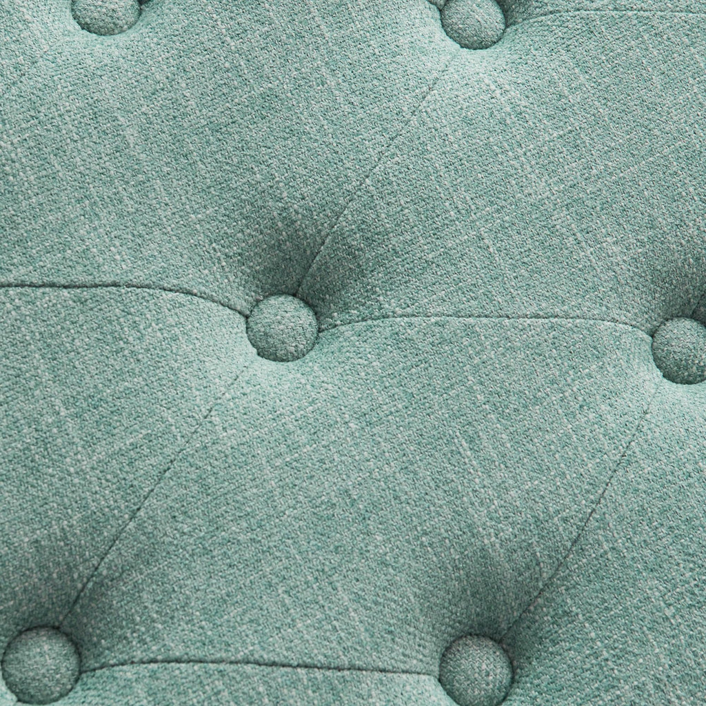 Banc à chaussures d'entrée, banc de rangement en tissu et bois massif, banc rembourré de 43 pouces pour salon et chambres