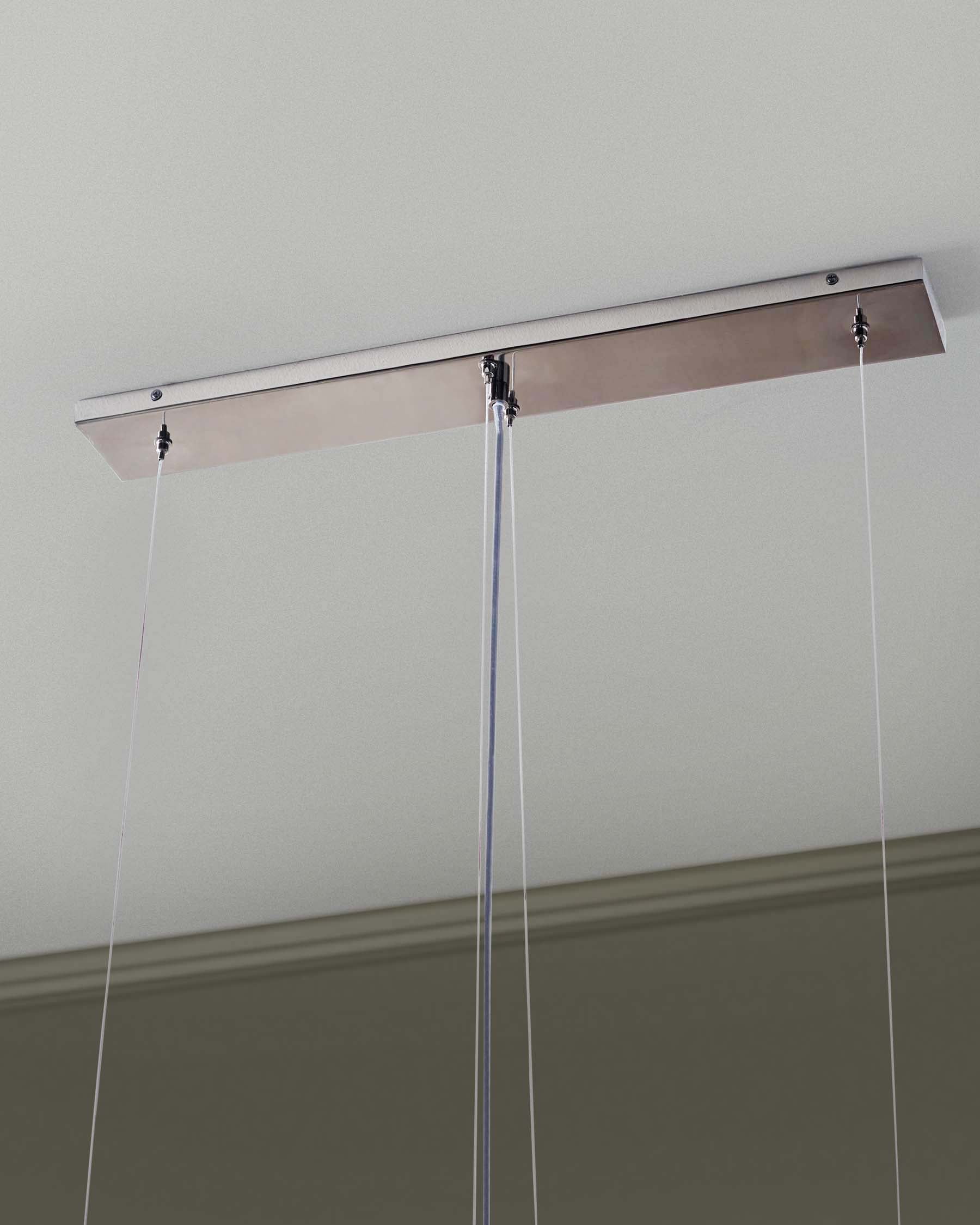 Suspension réglable Estelle en verre fumé ombré