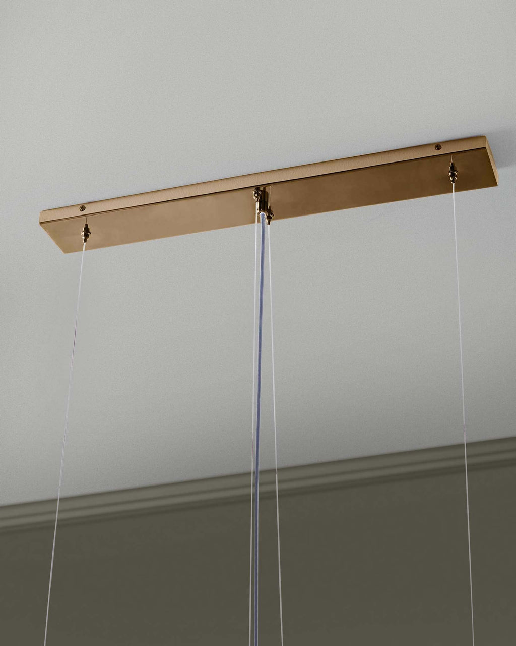 Suspension réglable en verre blanc Estelle