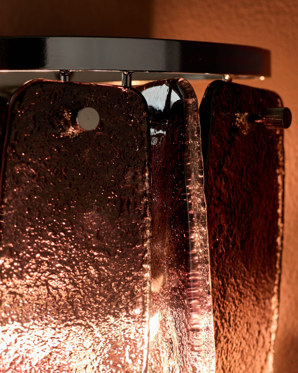 Applique murale Estelle en verre fumé ombré