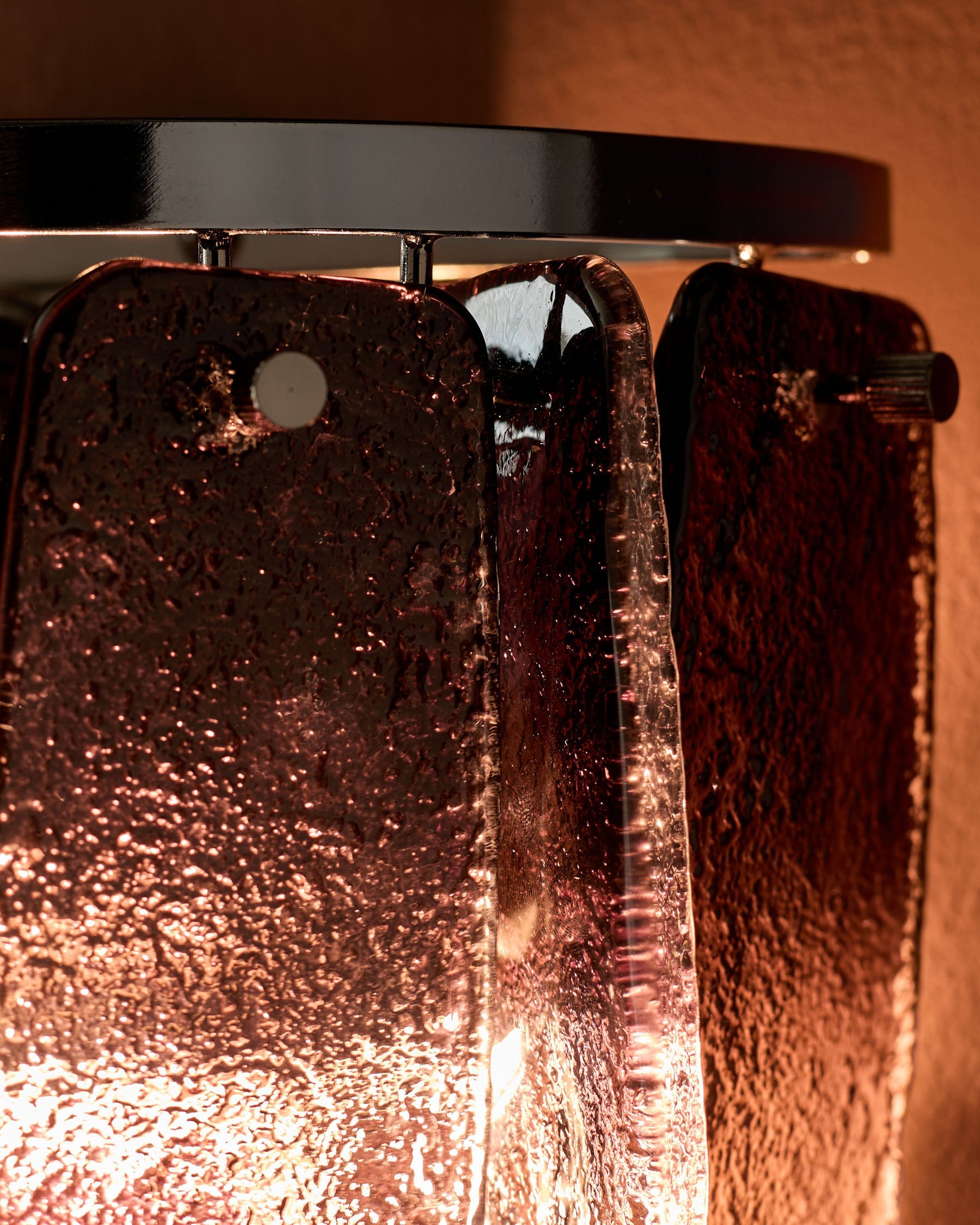 Applique murale Estelle en verre fumé ombré