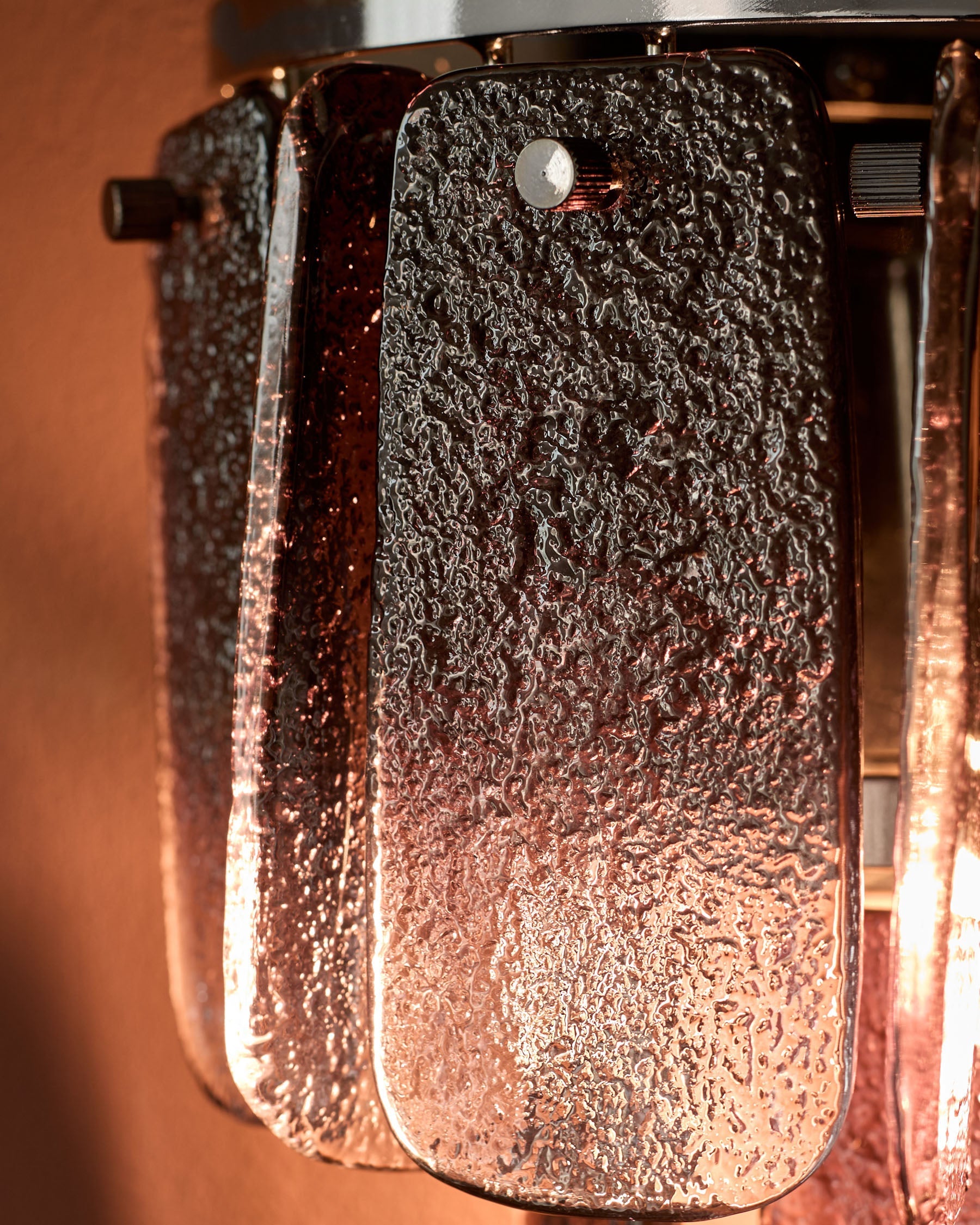 Applique murale Estelle en verre fumé ombré