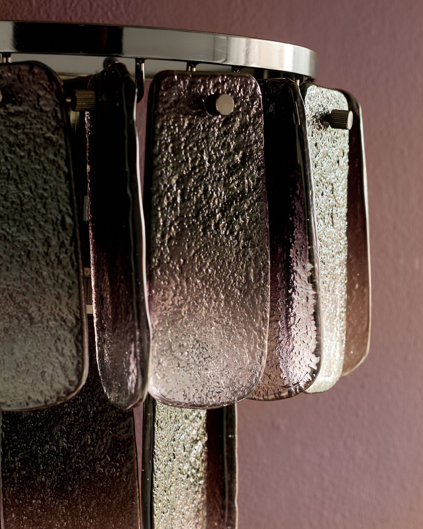 Applique murale Estelle en verre fumé ombré