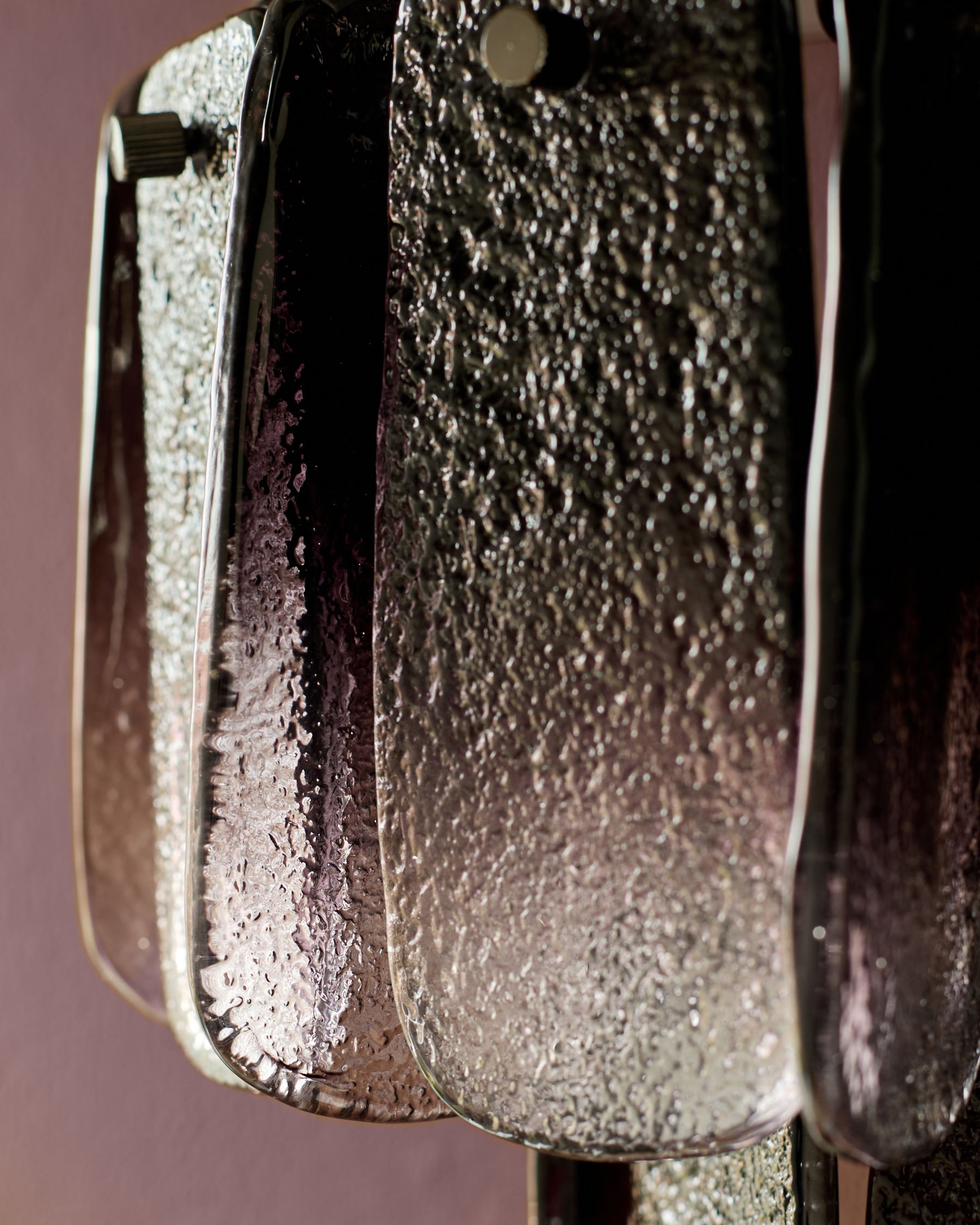 Applique murale Estelle en verre fumé ombré