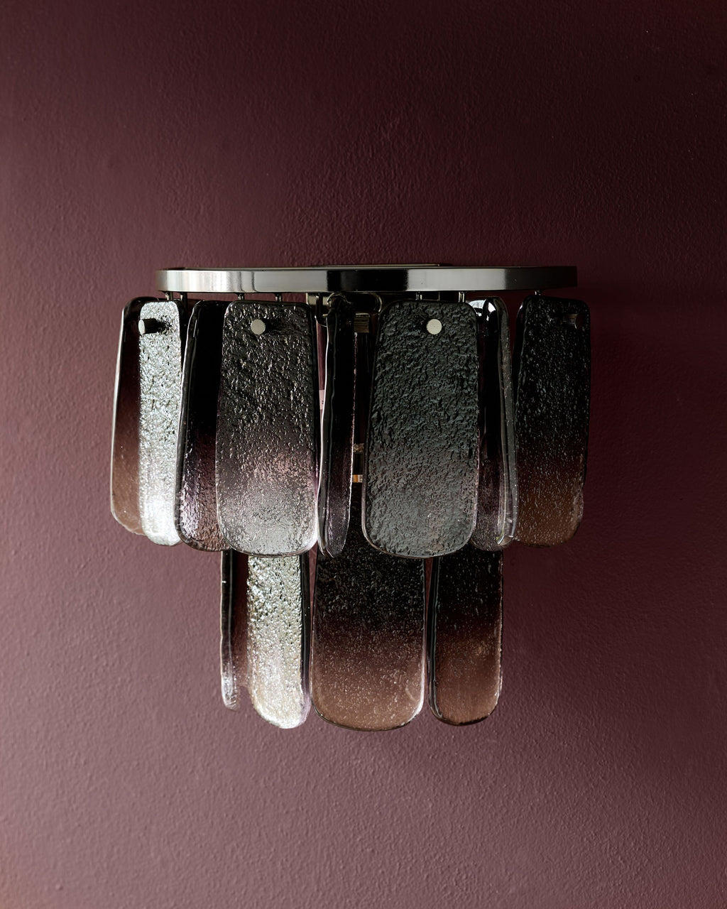 Applique murale Estelle en verre fumé ombré