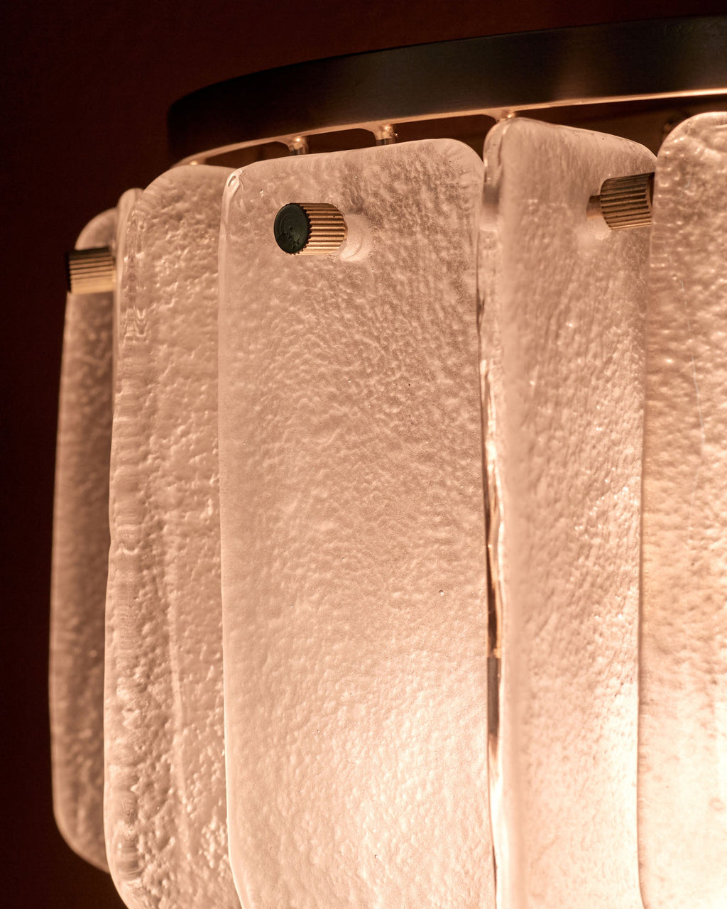 Applique murale en verre blanc Estelle