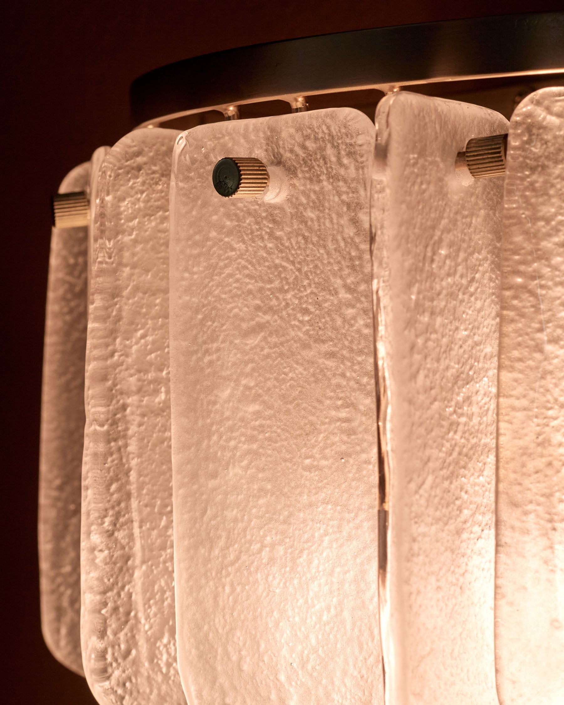 Applique murale en verre blanc Estelle