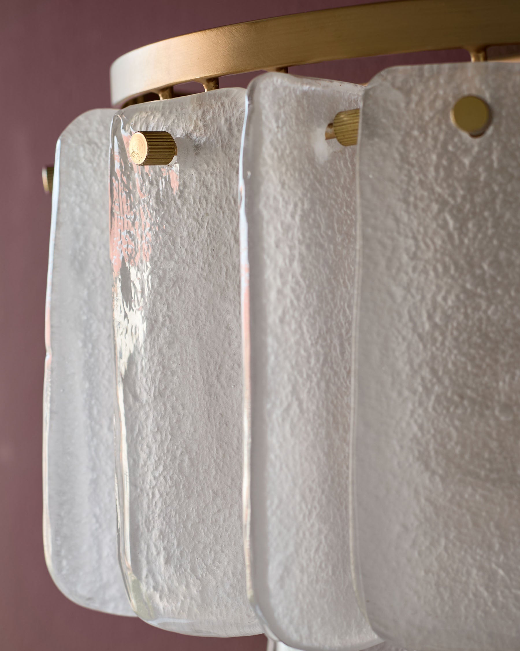 Applique murale en verre blanc Estelle