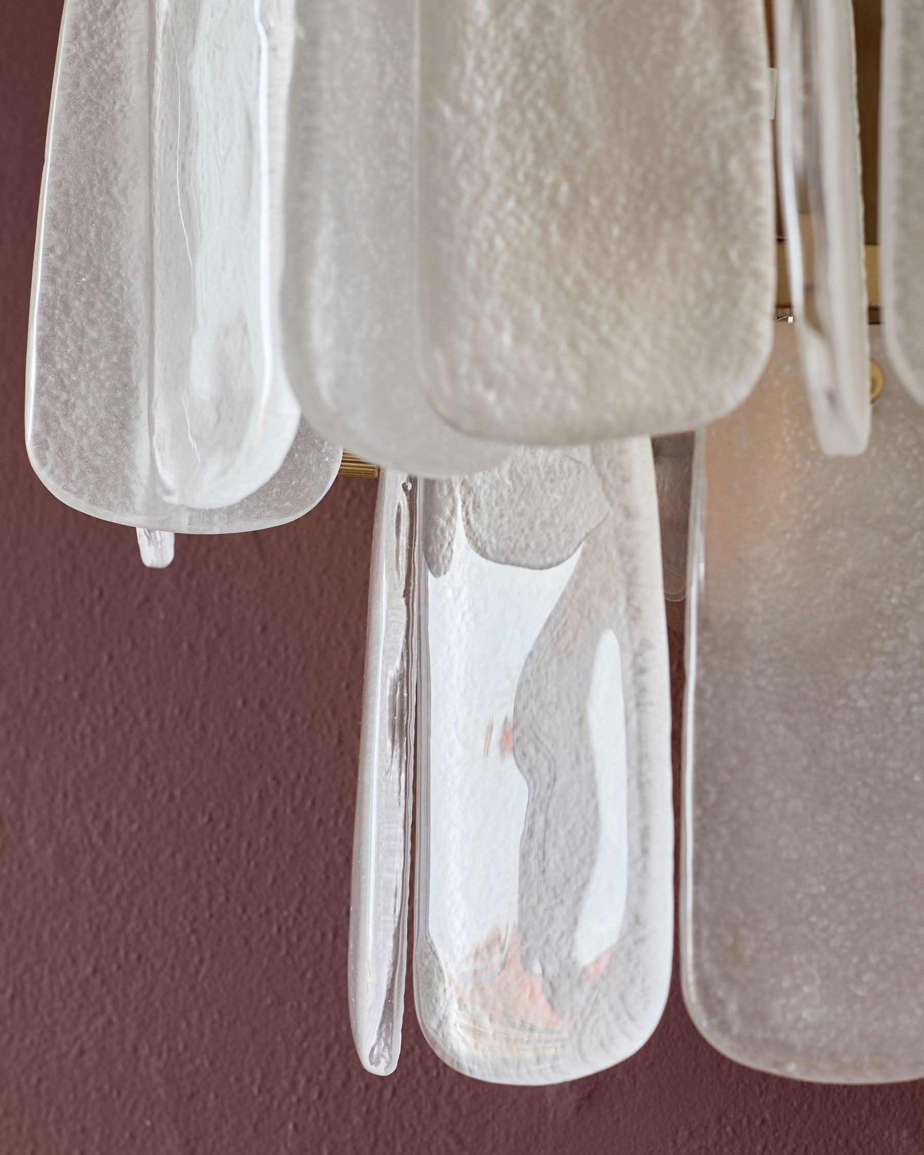 Applique murale en verre blanc Estelle