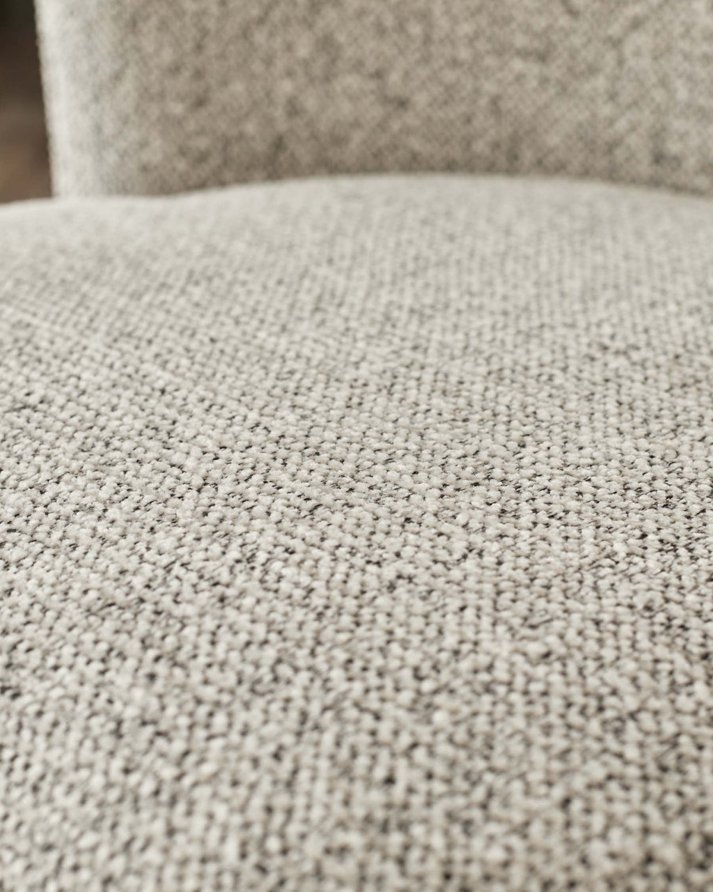 Chaise de salle à manger Evelyn en tissu gris