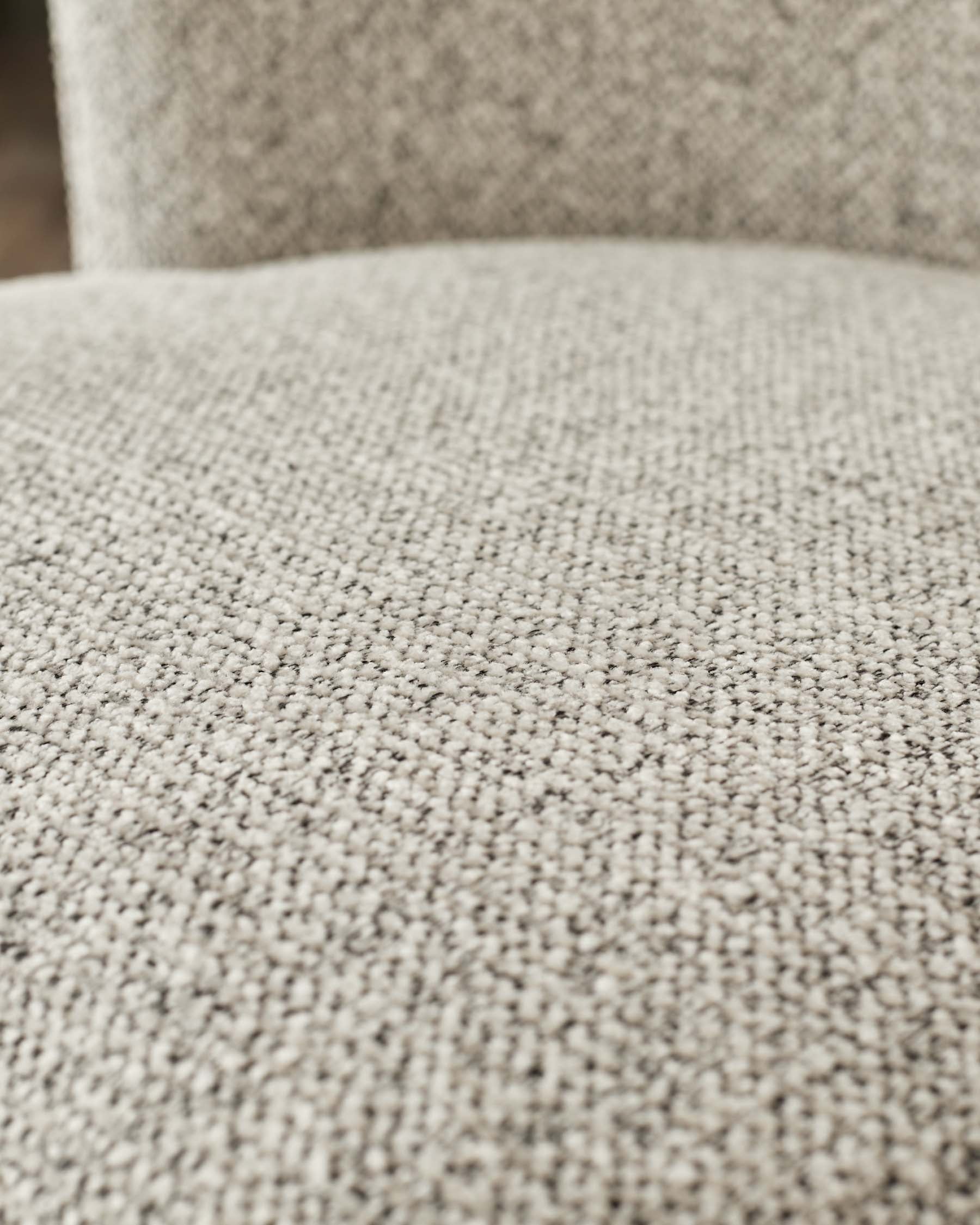 Chaise de salle à manger Evelyn en tissu gris