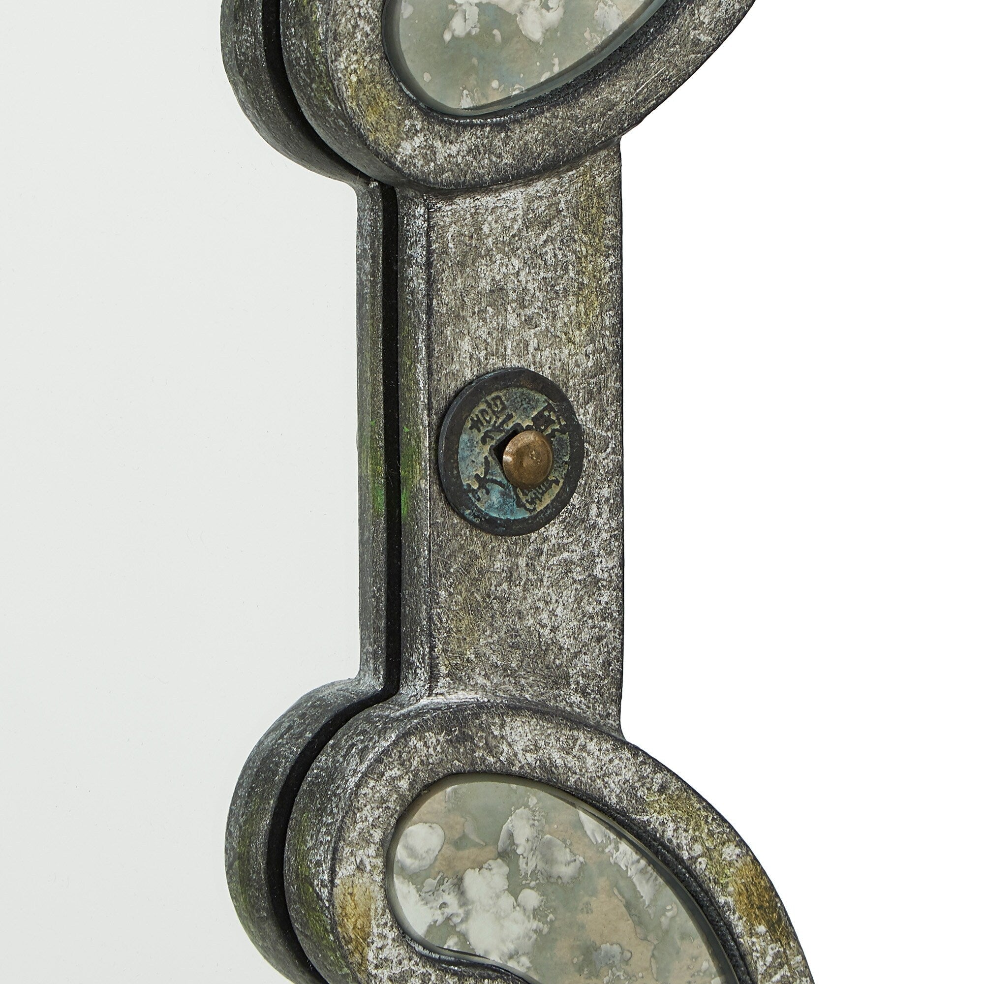 Miroir mural à panneaux argentés antiques Fantina par iNSPIRE Q Classic