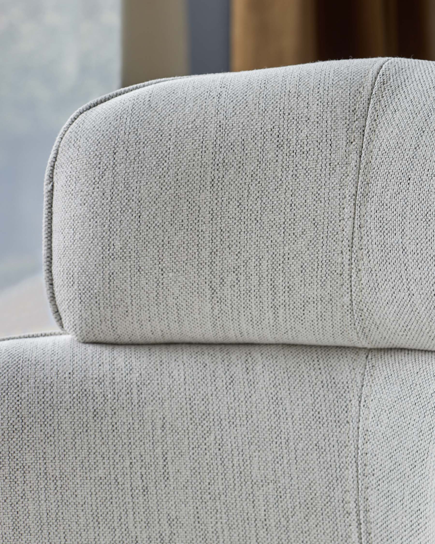 Chaise de salle à manger Felix en tissu bicolore ivoire