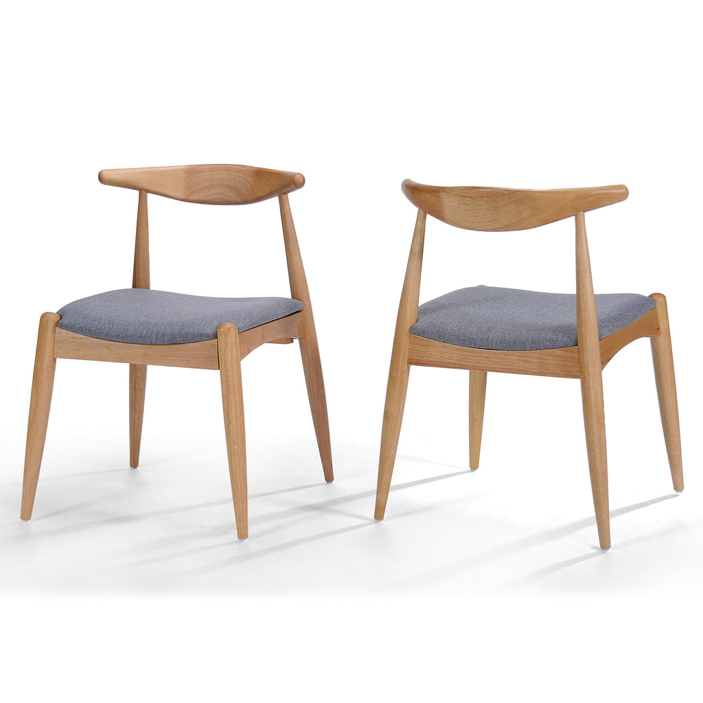 Chaises de salle à manger modernes du milieu du siècle Francie (lot de 2) par Christopher Knight Home - 20,50 L x 20,25 L x 29,75 H