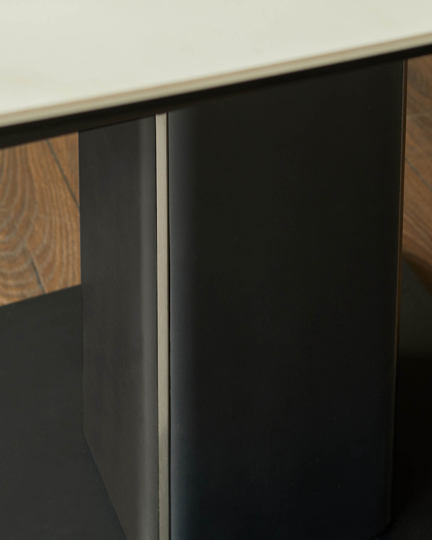 Table de salle à manger extensible Fraser en céramique naturelle, 4 à 6 places