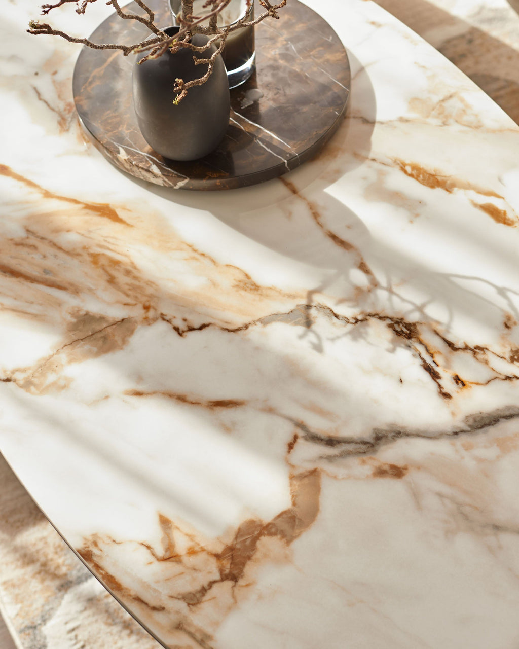 Table basse en céramique naturelle Giotto