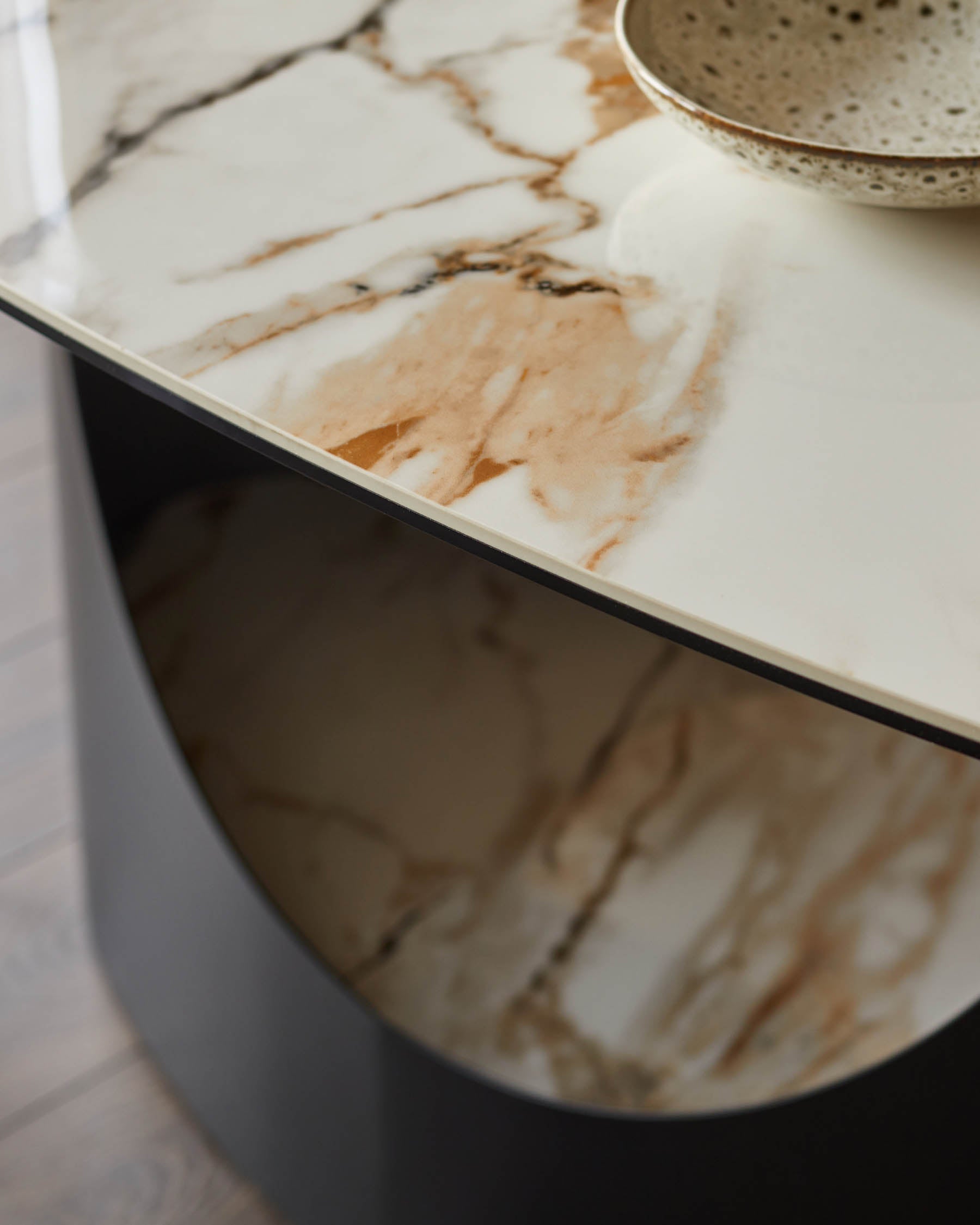 Table à manger 8 places en céramique naturelle Giotto