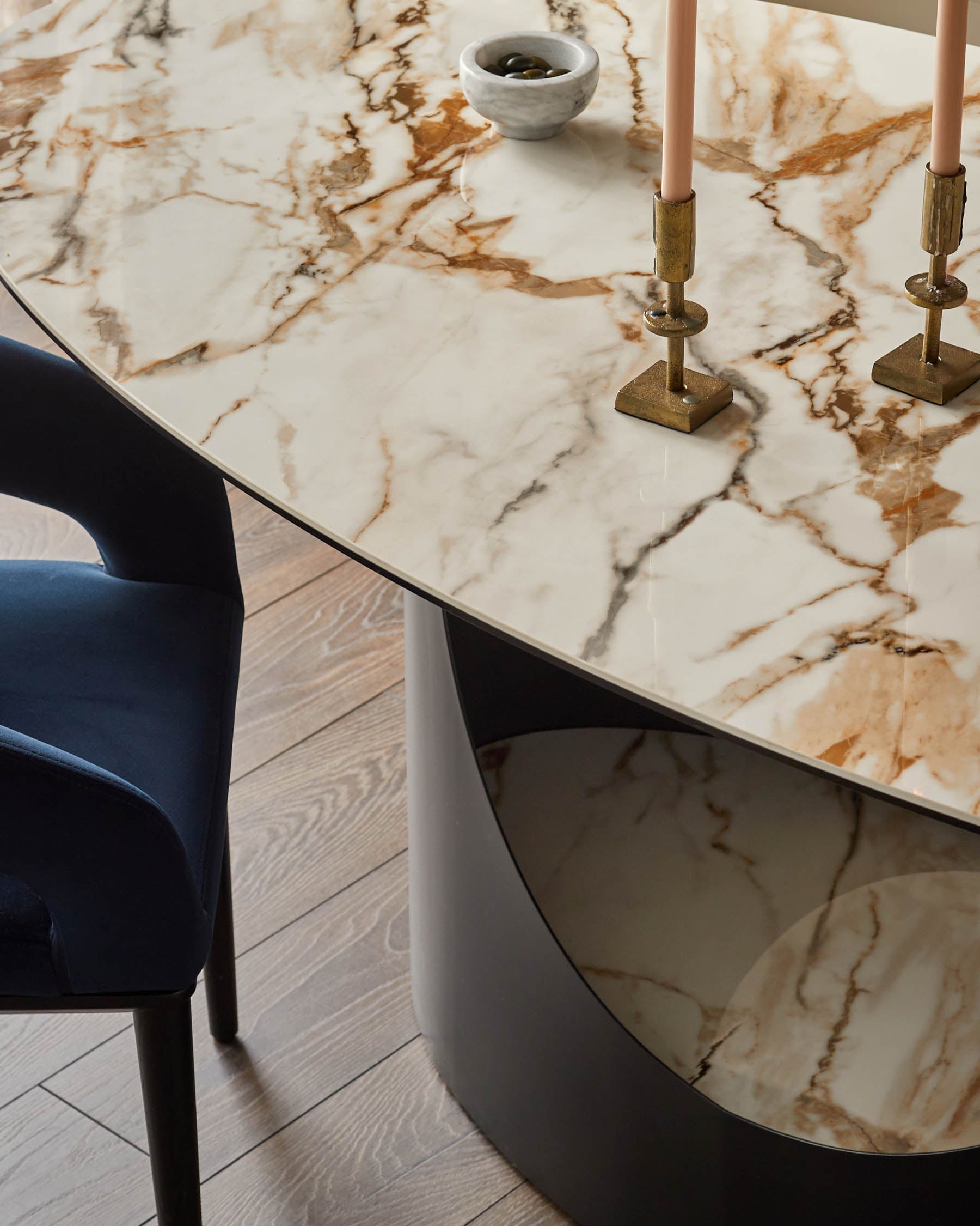 Table à manger 8 places en céramique naturelle Giotto