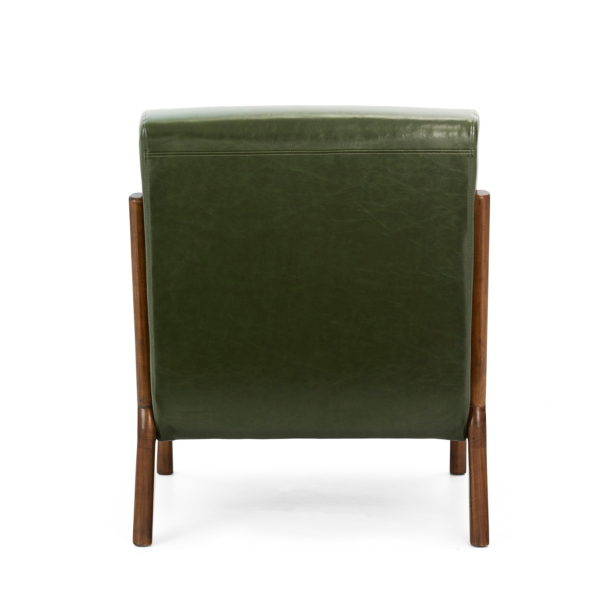 Fauteuil d'appoint moderne en cuir synthétique Glitzhome 30,75 po de hauteur, style milieu de siècle, avec coussin – 25,75 po de largeur x 33,75 po de profondeur x 30,75 po de hauteur