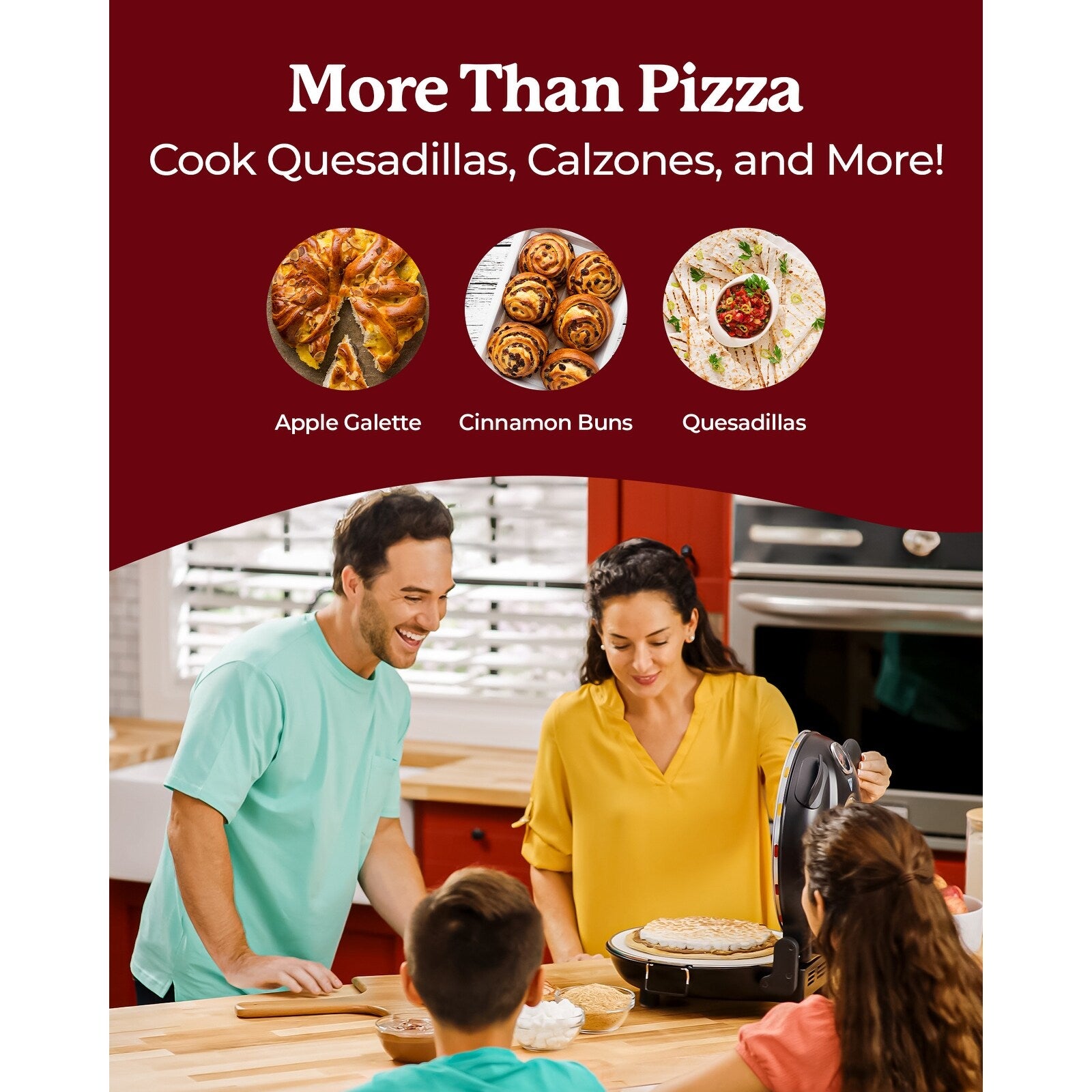 Four à pizza électrique d'intérieur/extérieur Granitestone Piezano avec pierre céramique