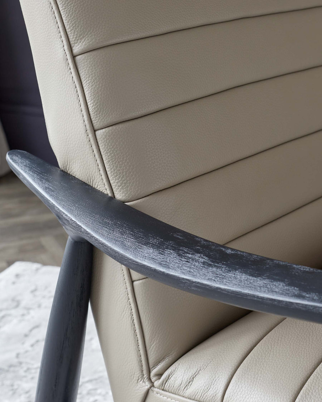 Fauteuil d'appoint Greyson en cuir naturel