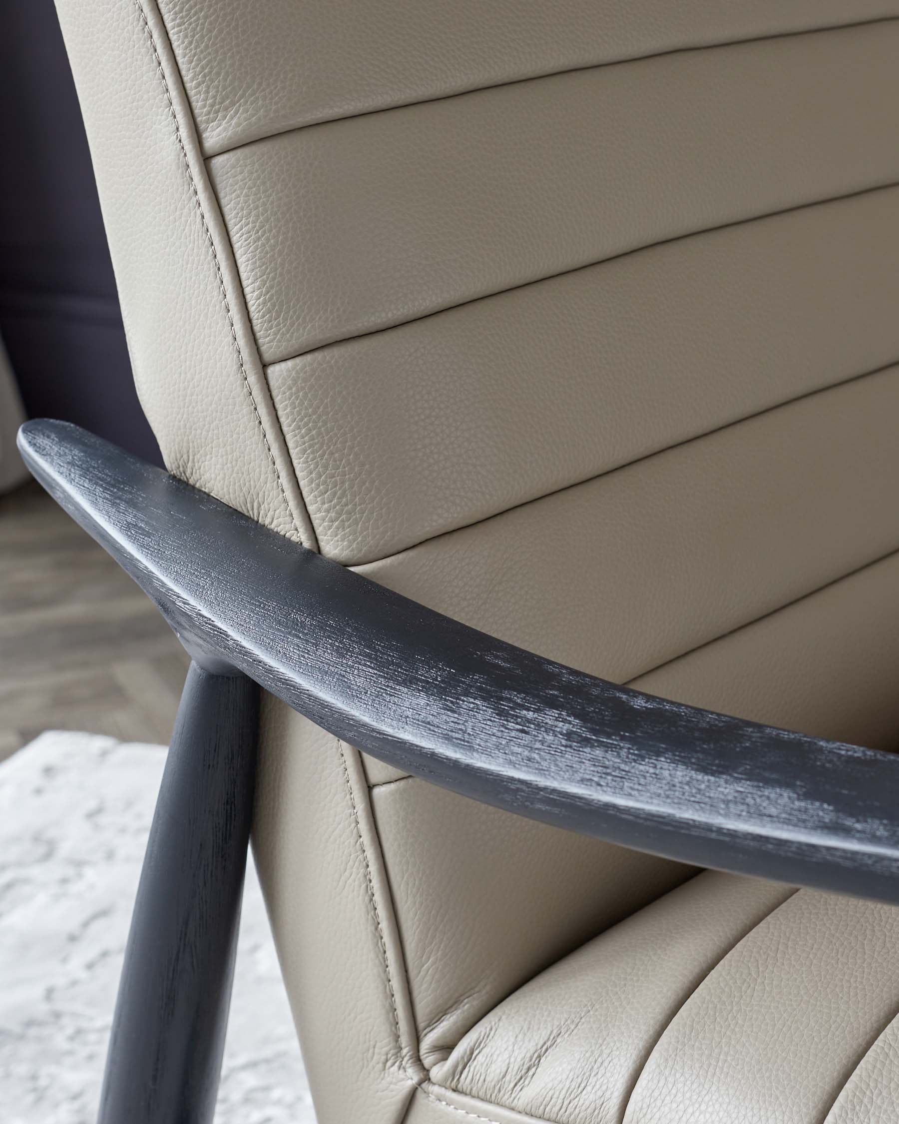 Fauteuil d'appoint Greyson en cuir naturel