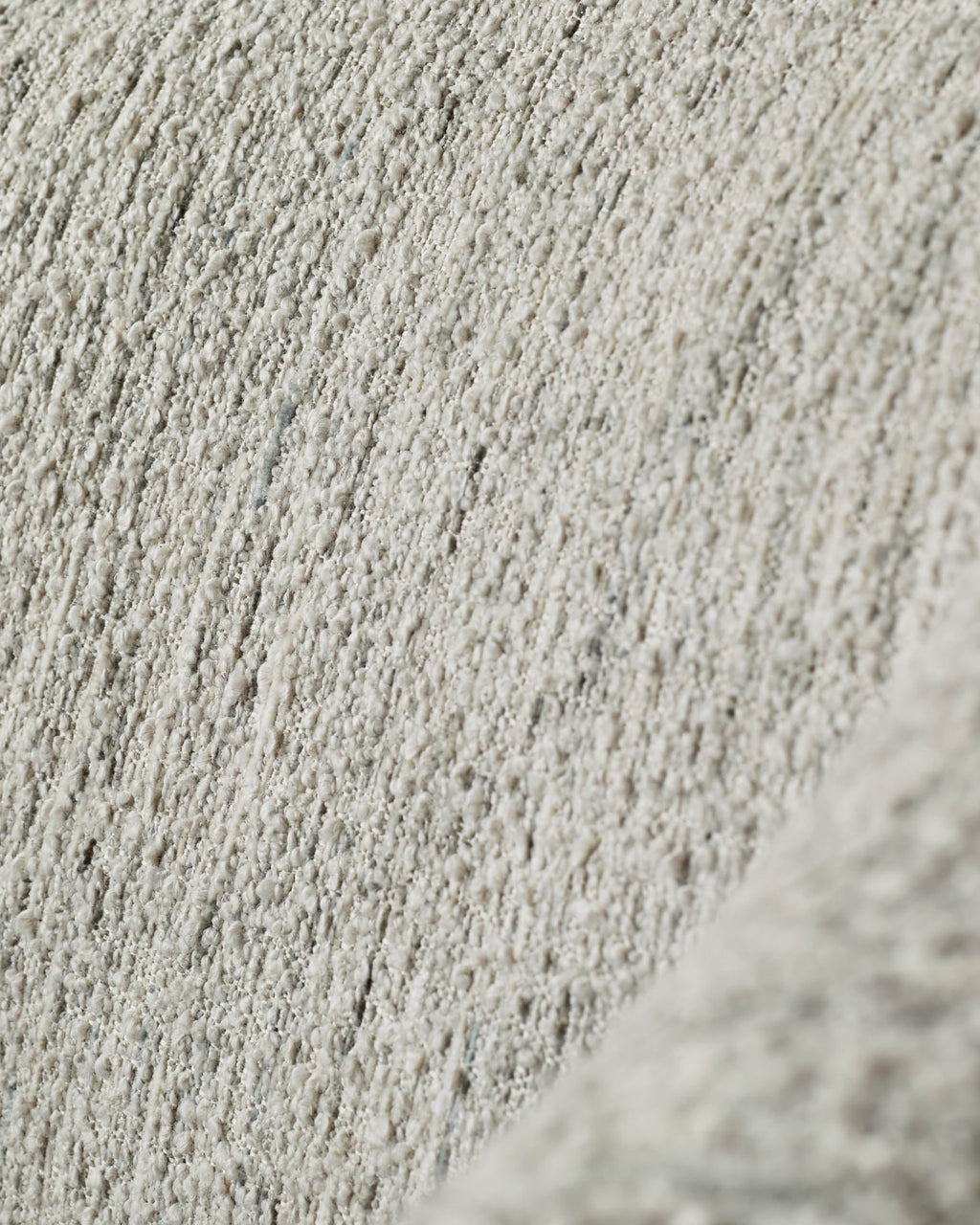 Fauteuil d'appoint Heath en grosse boucle couleur crème