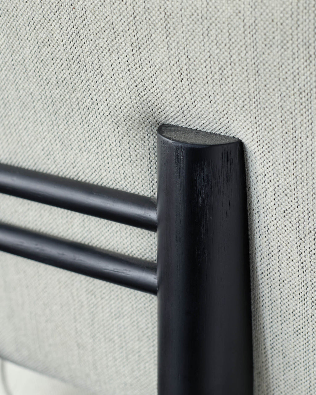 Chaise de salle à manger Henley en tissu bicolore ivoire