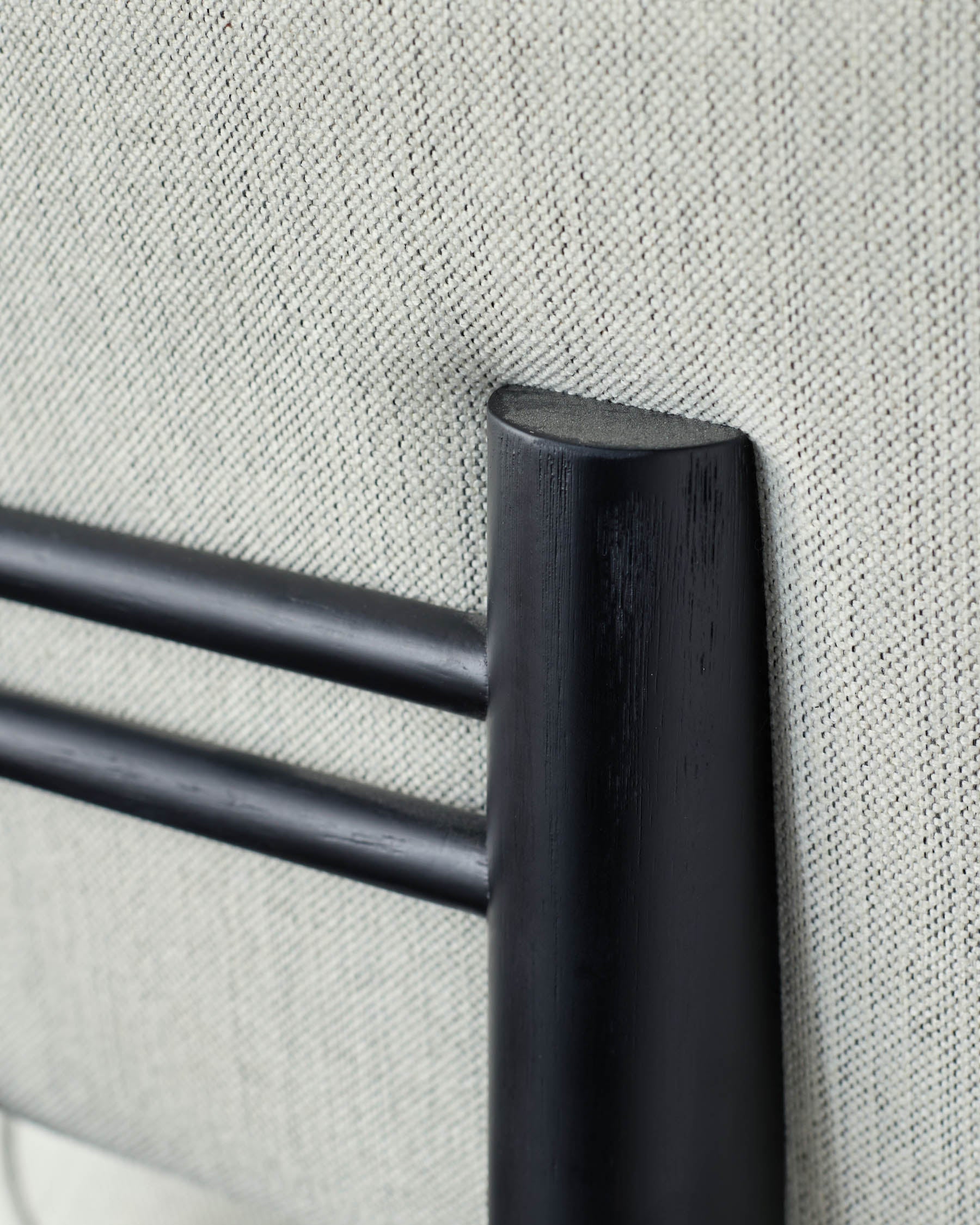 Chaise de salle à manger Henley en tissu bicolore ivoire