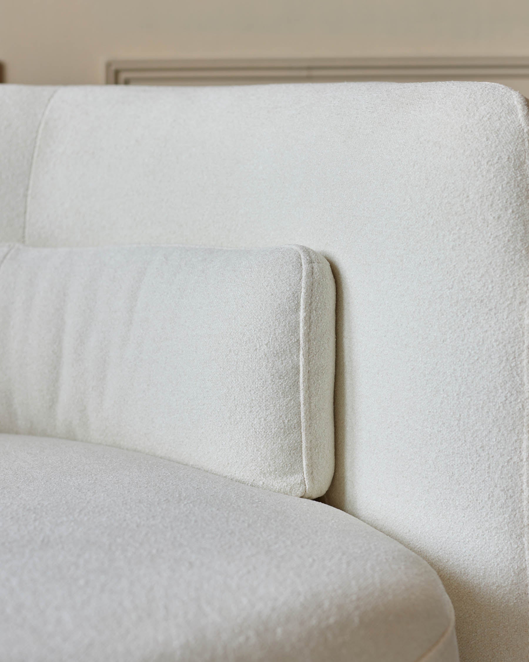 Canapé 3 places Henry Ivory Boucle