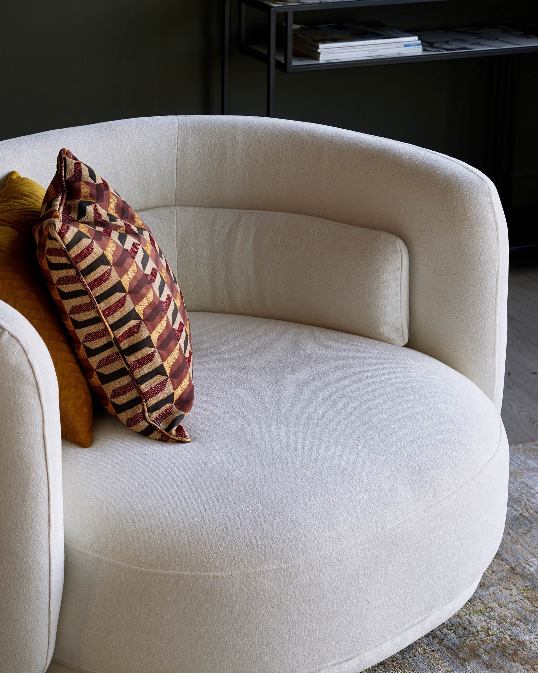 Canapé pivotant Henry Ivory Boucle