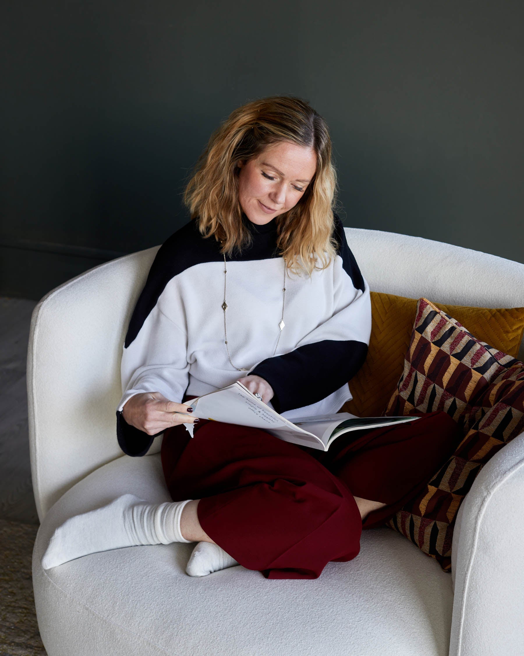 Canapé pivotant Henry Ivory Boucle