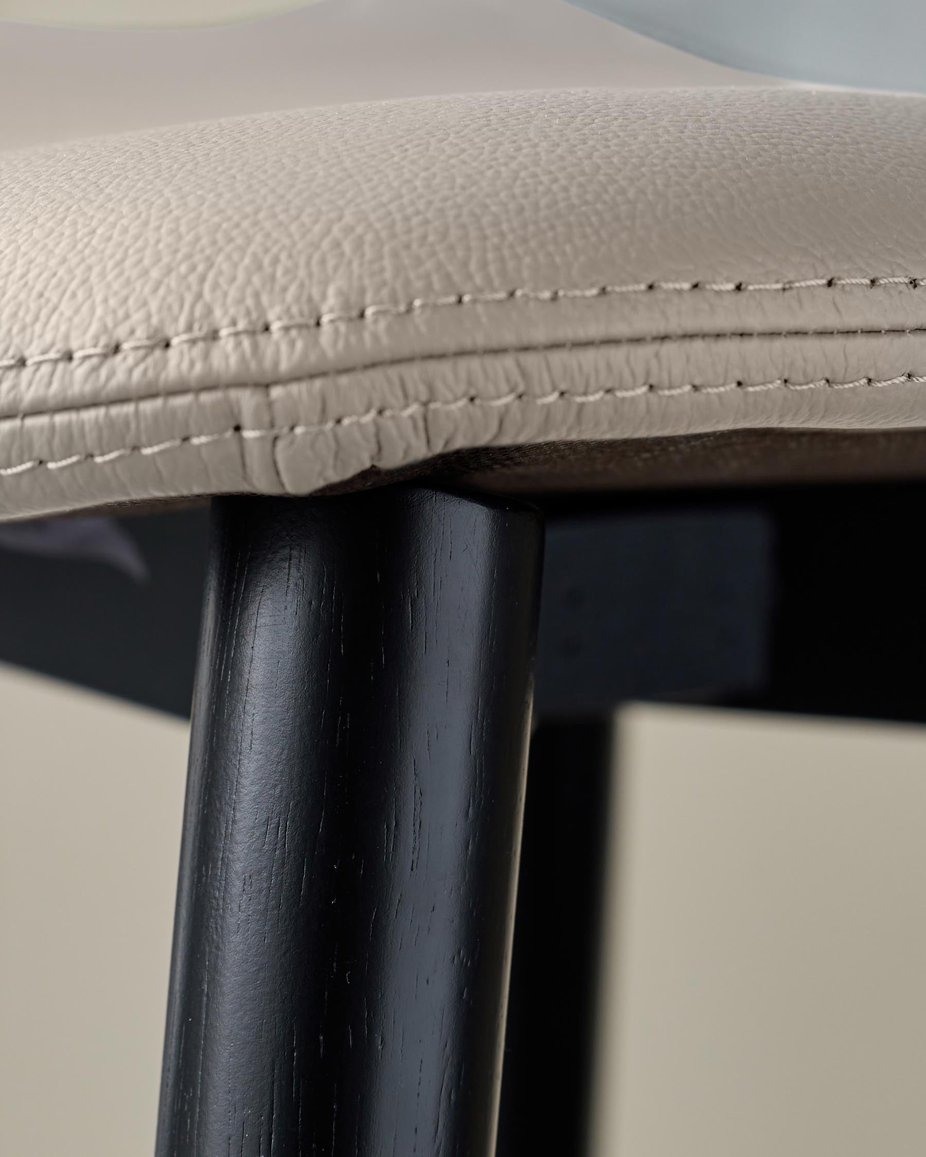 Tabouret de bar Hudson en cuir naturel