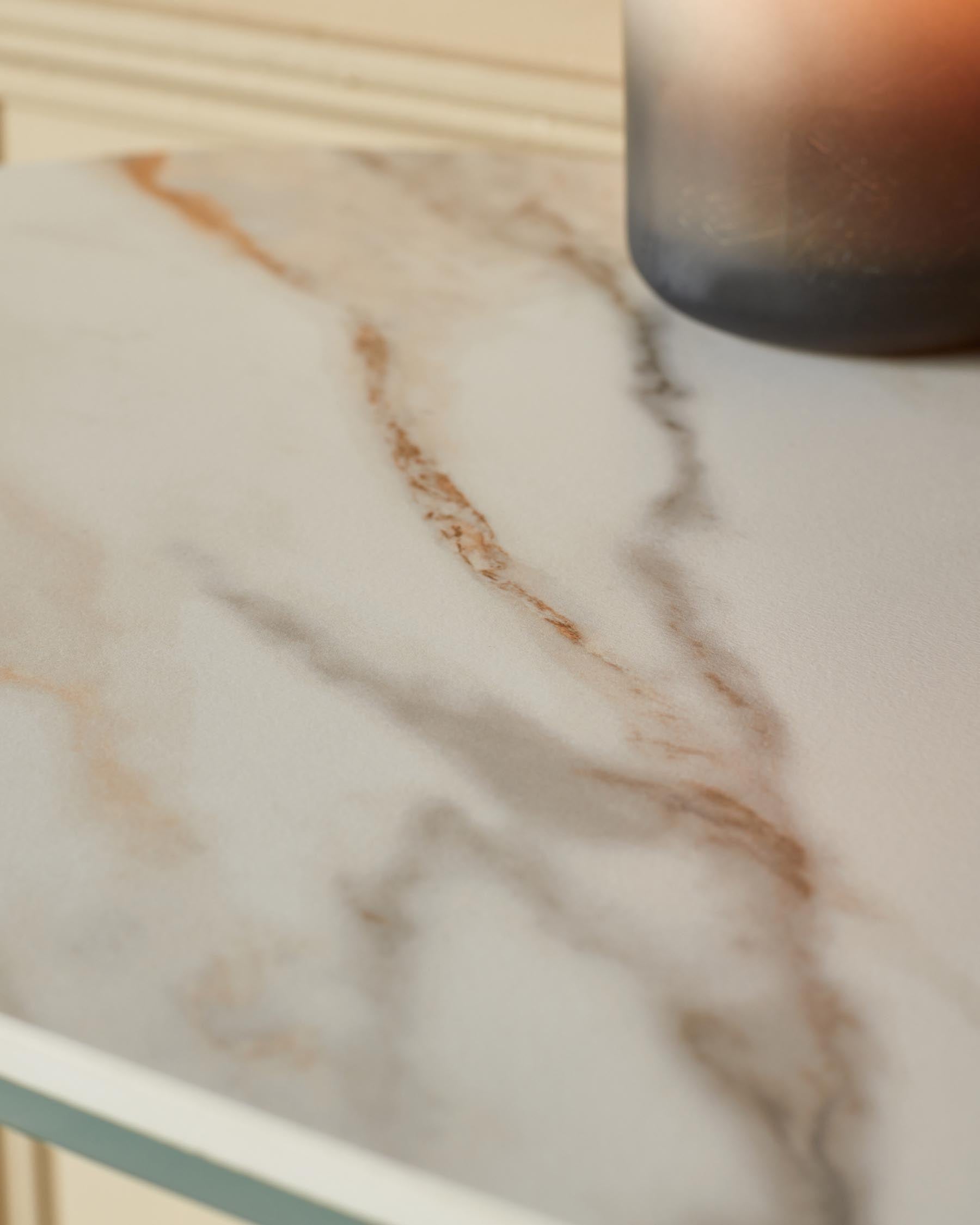 Table console en céramique naturelle Isla