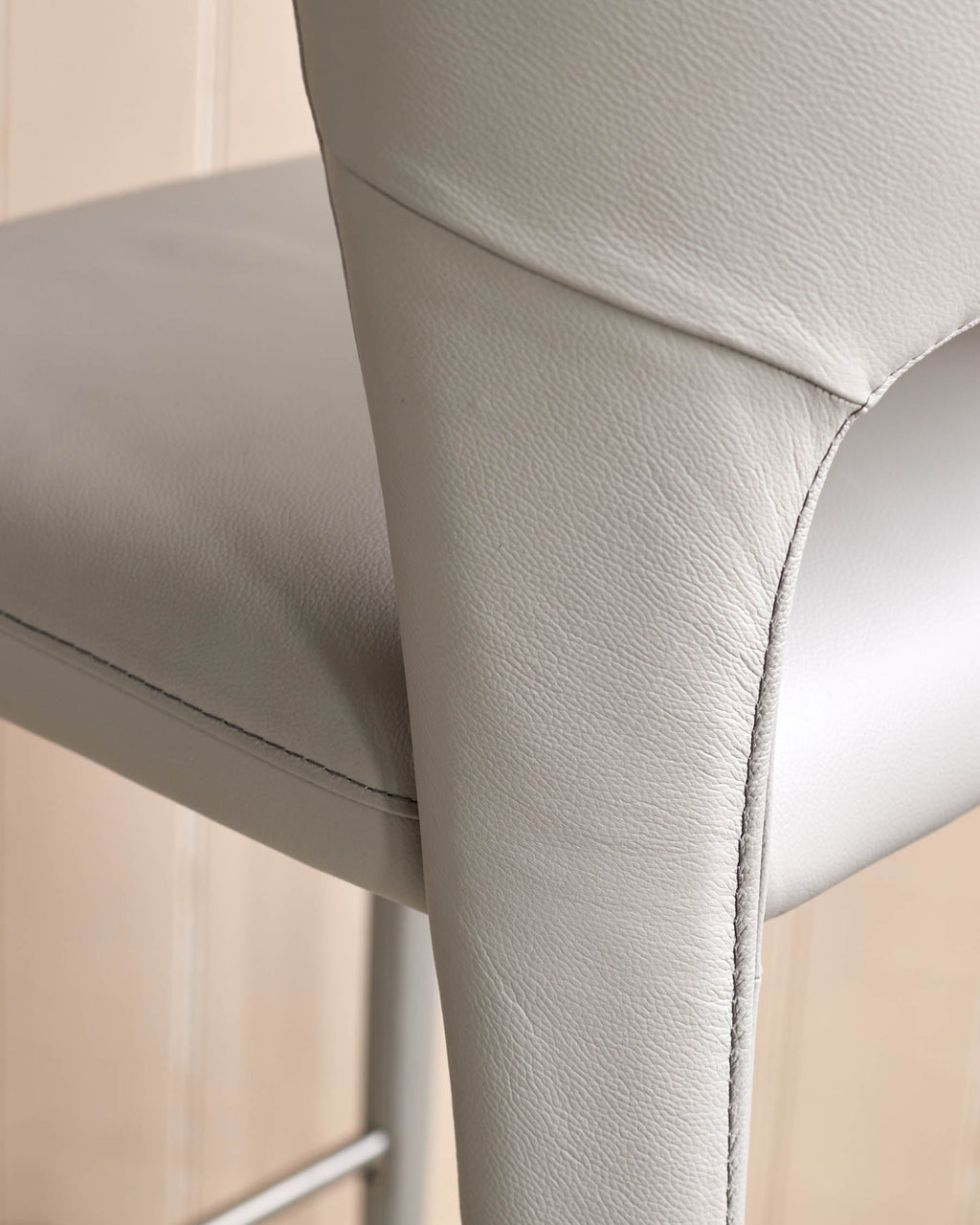 Tabouret de bar Jackson en cuir gris clair