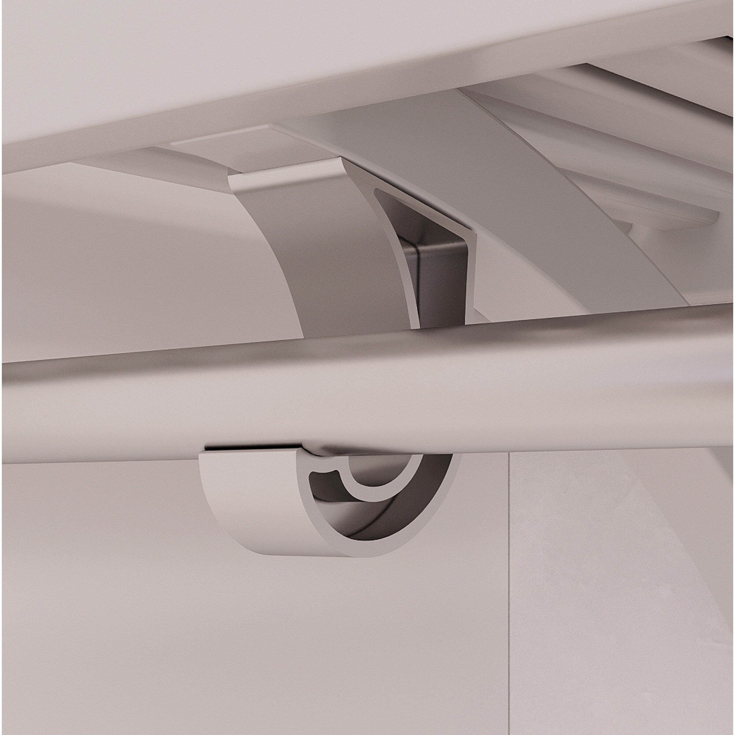 Système de placard en bois massif John Louis Home blanc