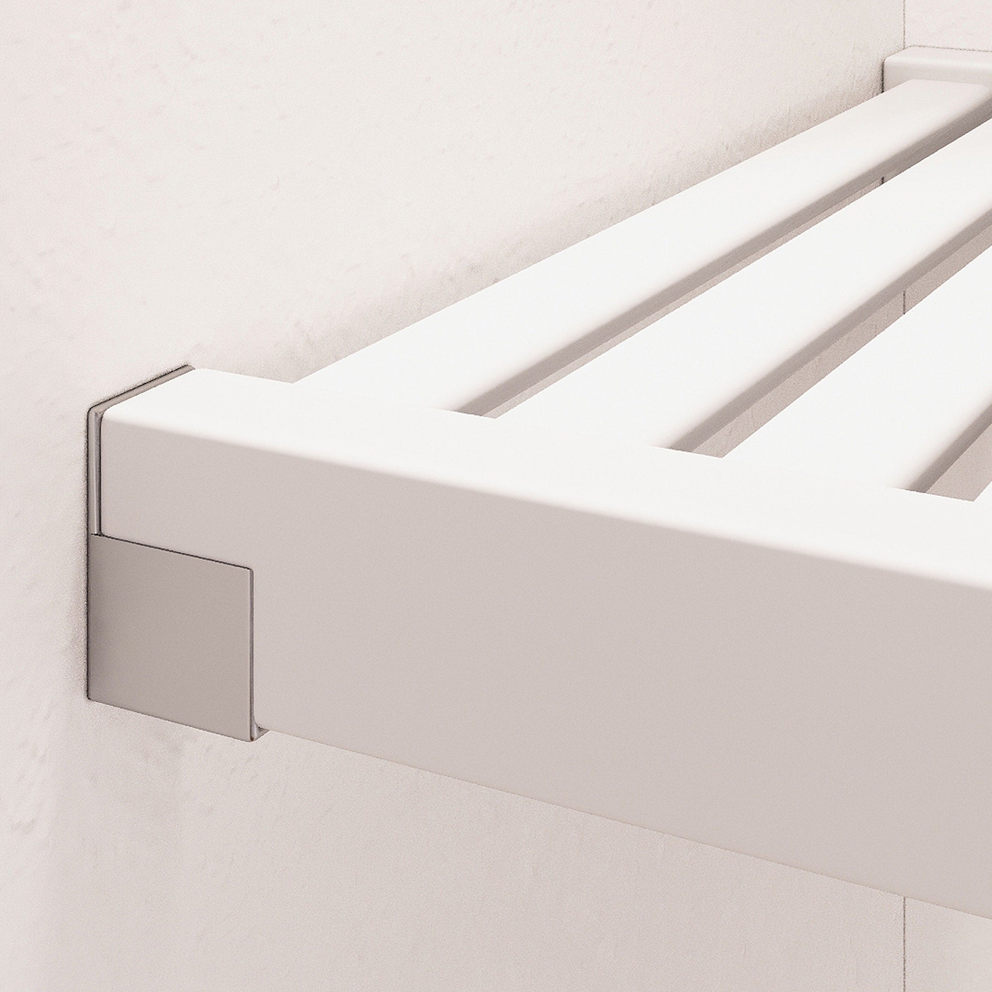 Système de placard en bois massif John Louis Home avec 3 tiroirs blanc