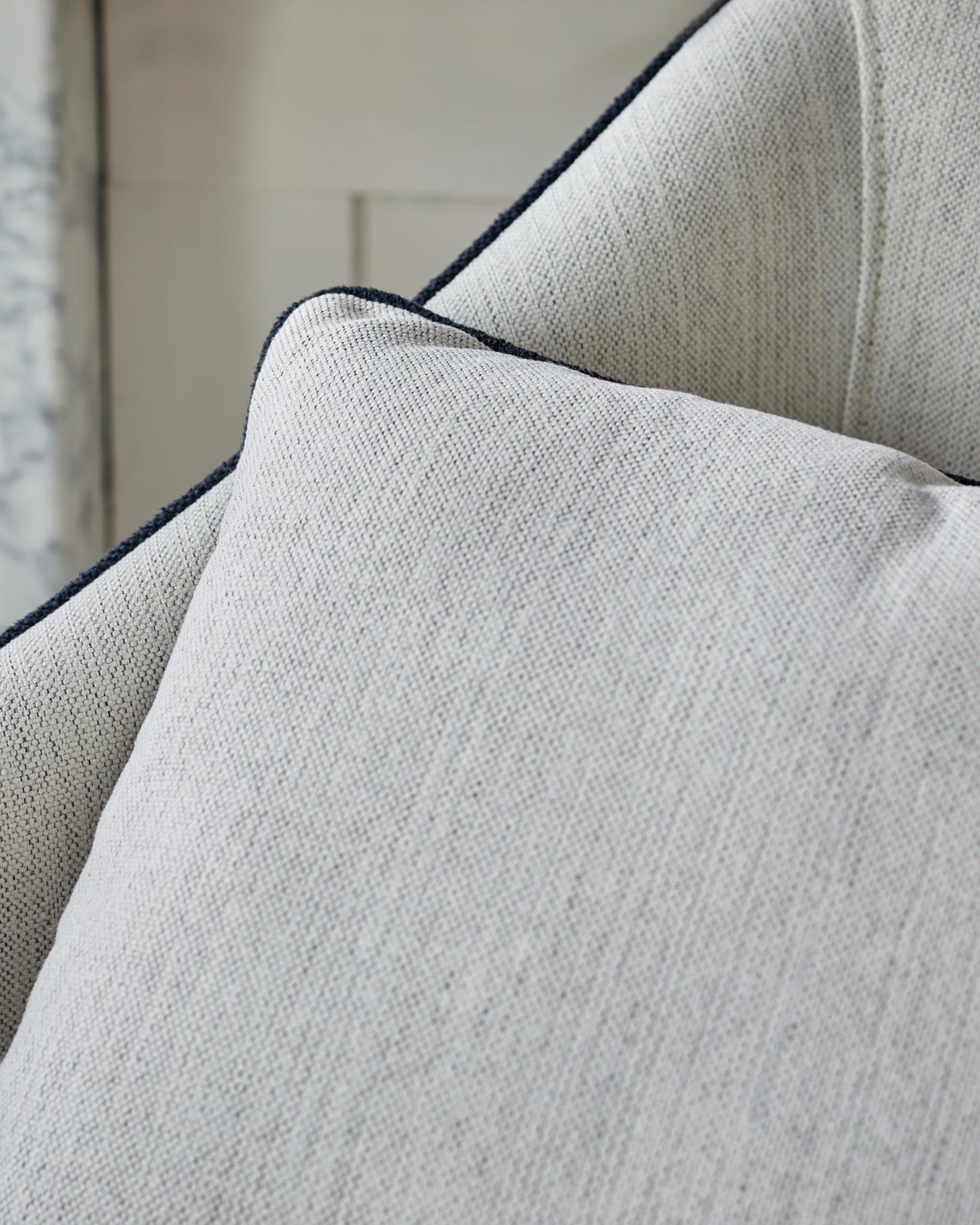 Tabouret de bar Julep en tissu bicolore ivoire