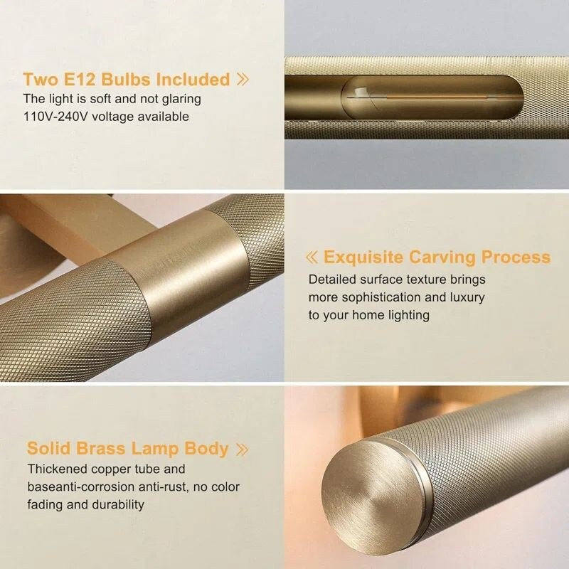 Appliques murales modernes KAYLA, appliques murales en laiton, applique murale de salle de bain pour salon, éclairage d'intérieur - N/A