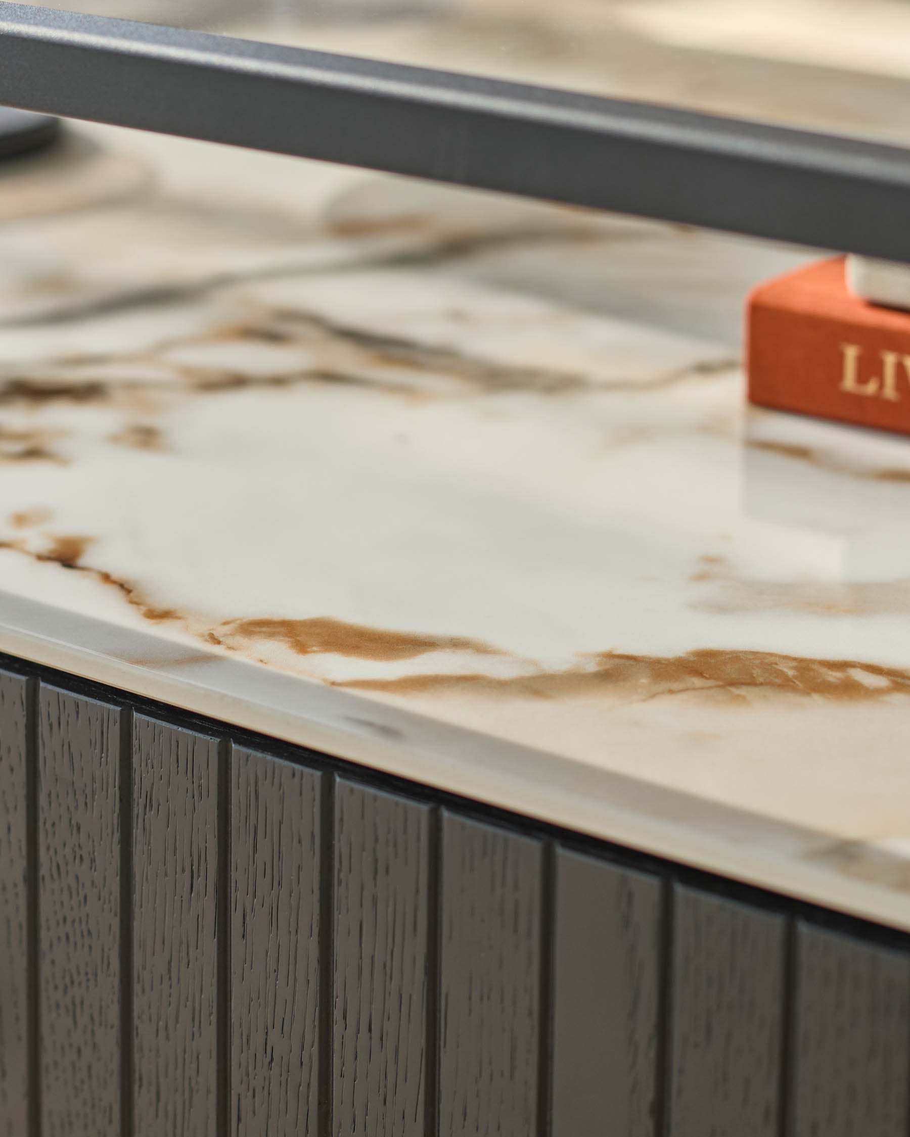 Table basse Kai en verre et céramique