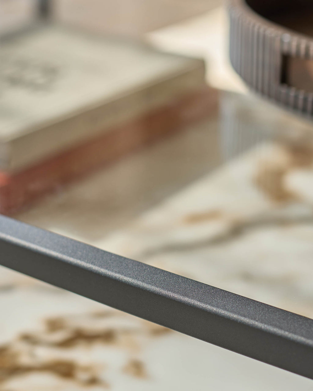 Table basse Kai en verre et céramique