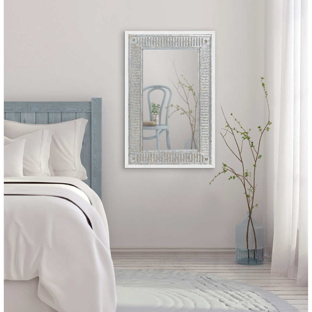 Miroir mural en bois et métal Kate et Laurel Deely